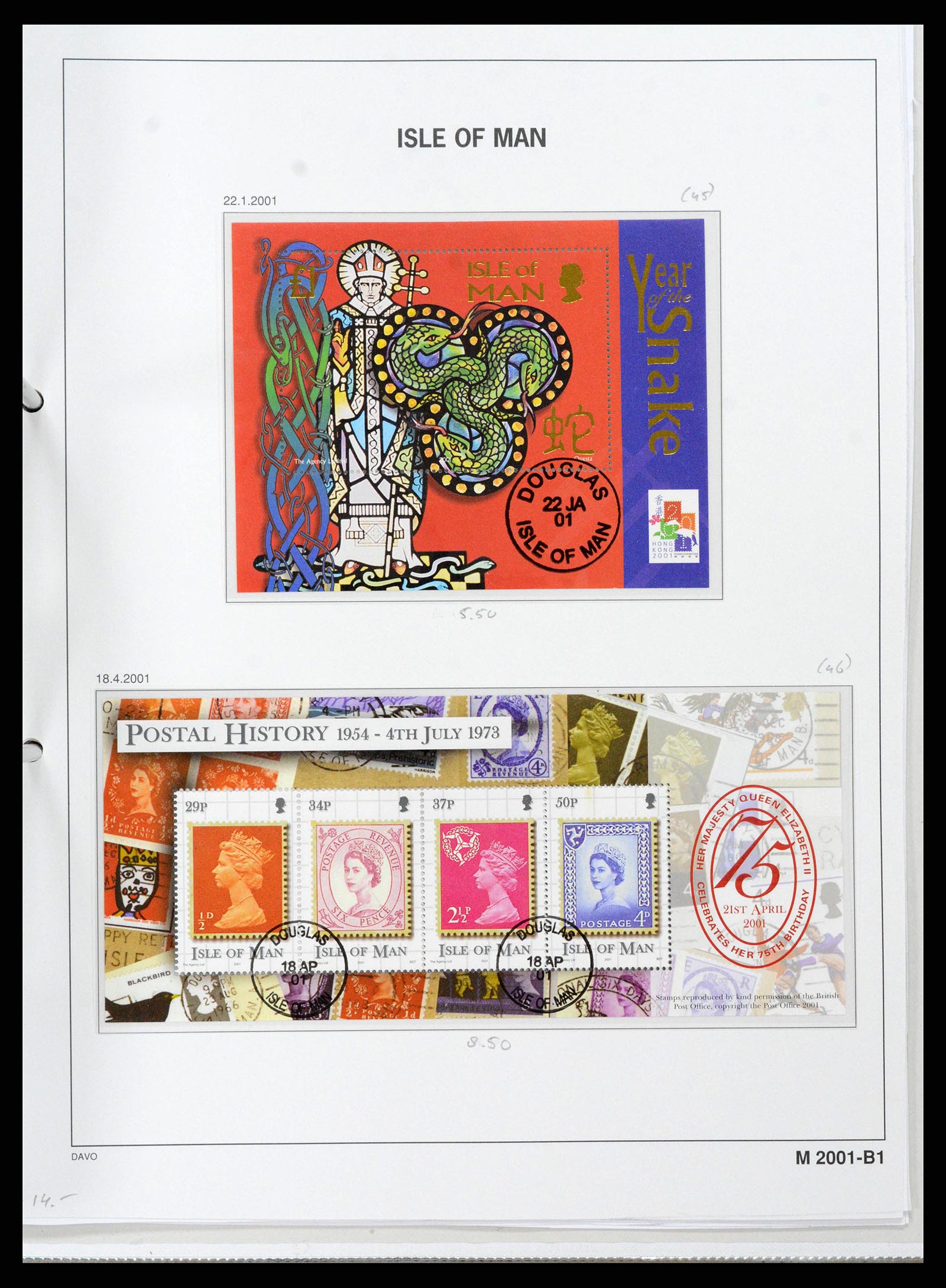 38659 0139 - Postzegelverzameling 38659 Isle of Man 1973-2005.