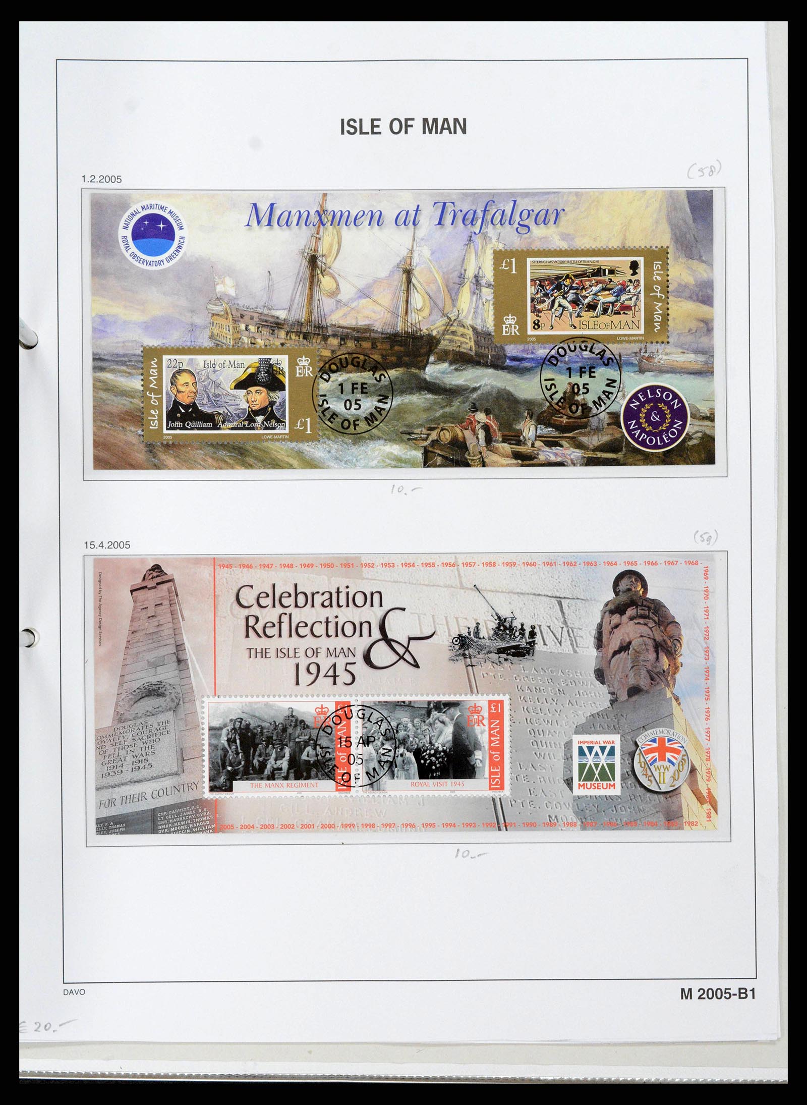 38659 0144 - Postzegelverzameling 38659 Isle of Man 1973-2005.