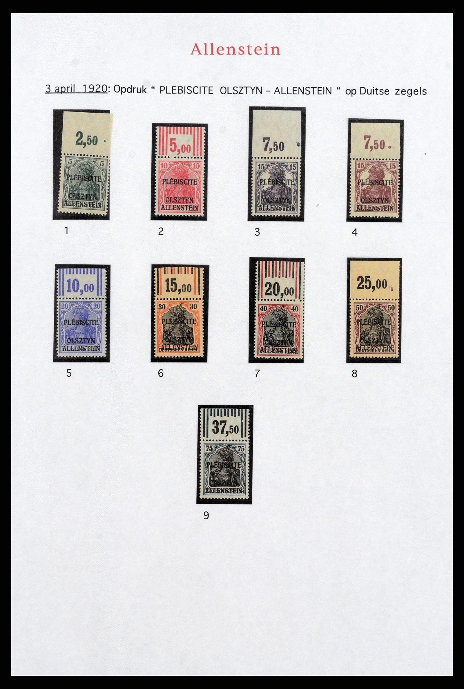 38660 0001 - Stamp collection 38660 German territories 1800 (!)-1939.