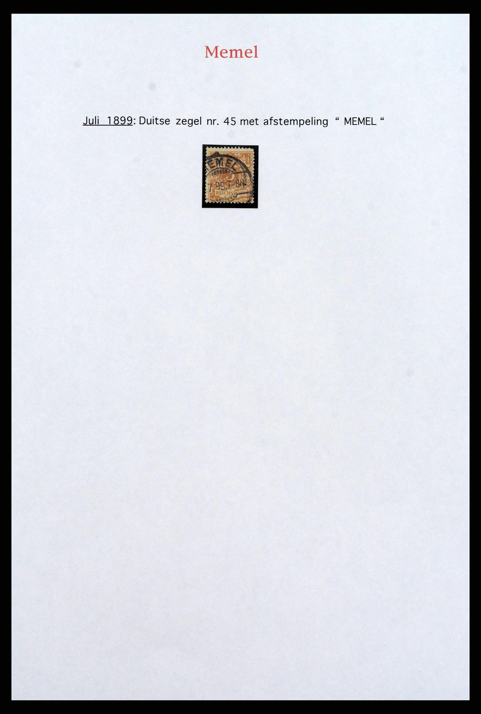 38660 0025 - Stamp collection 38660 German territories 1800 (!)-1939.