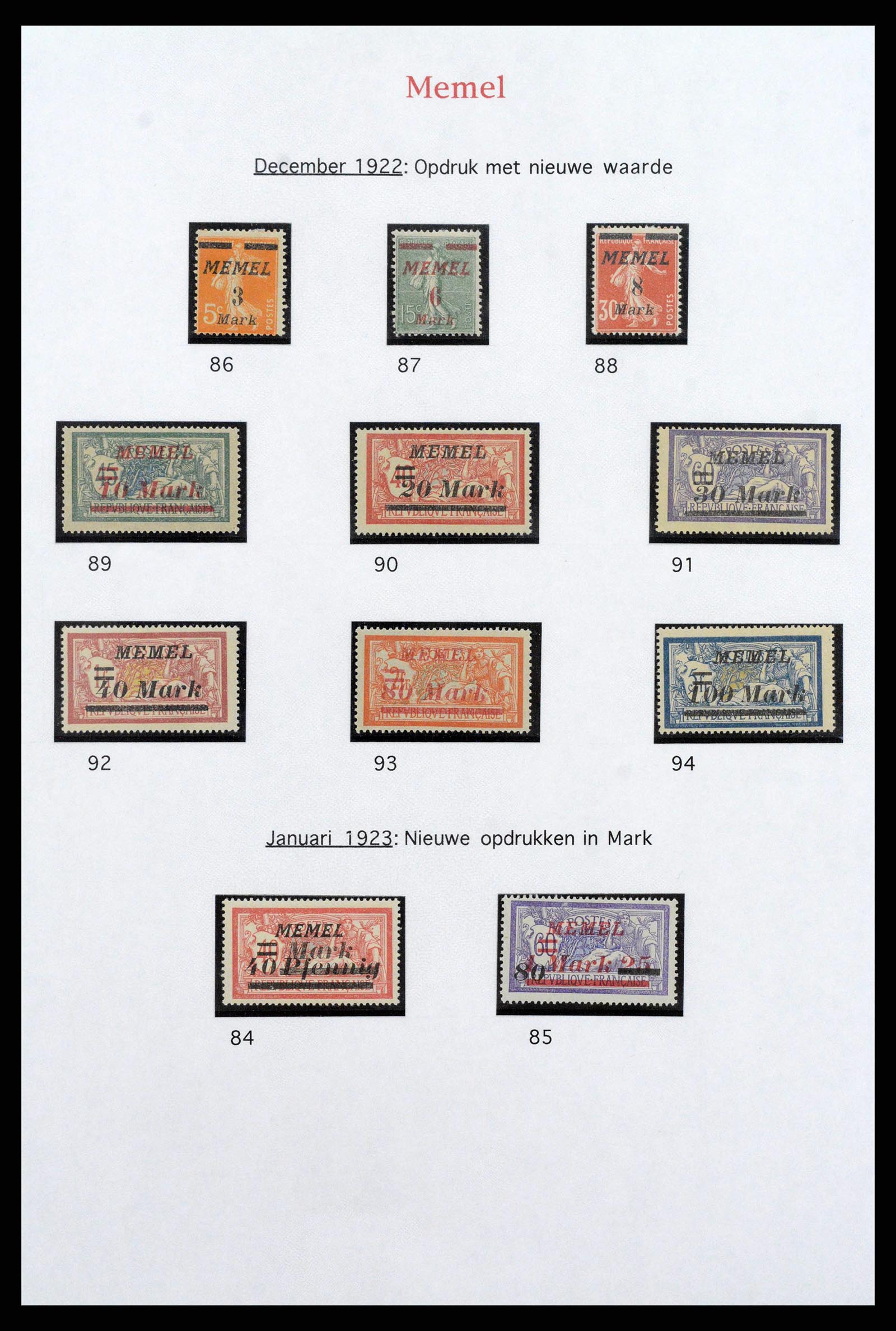 38660 0035 - Postzegelverzameling 38660 Duitse gebieden 1800 (!)-1939.