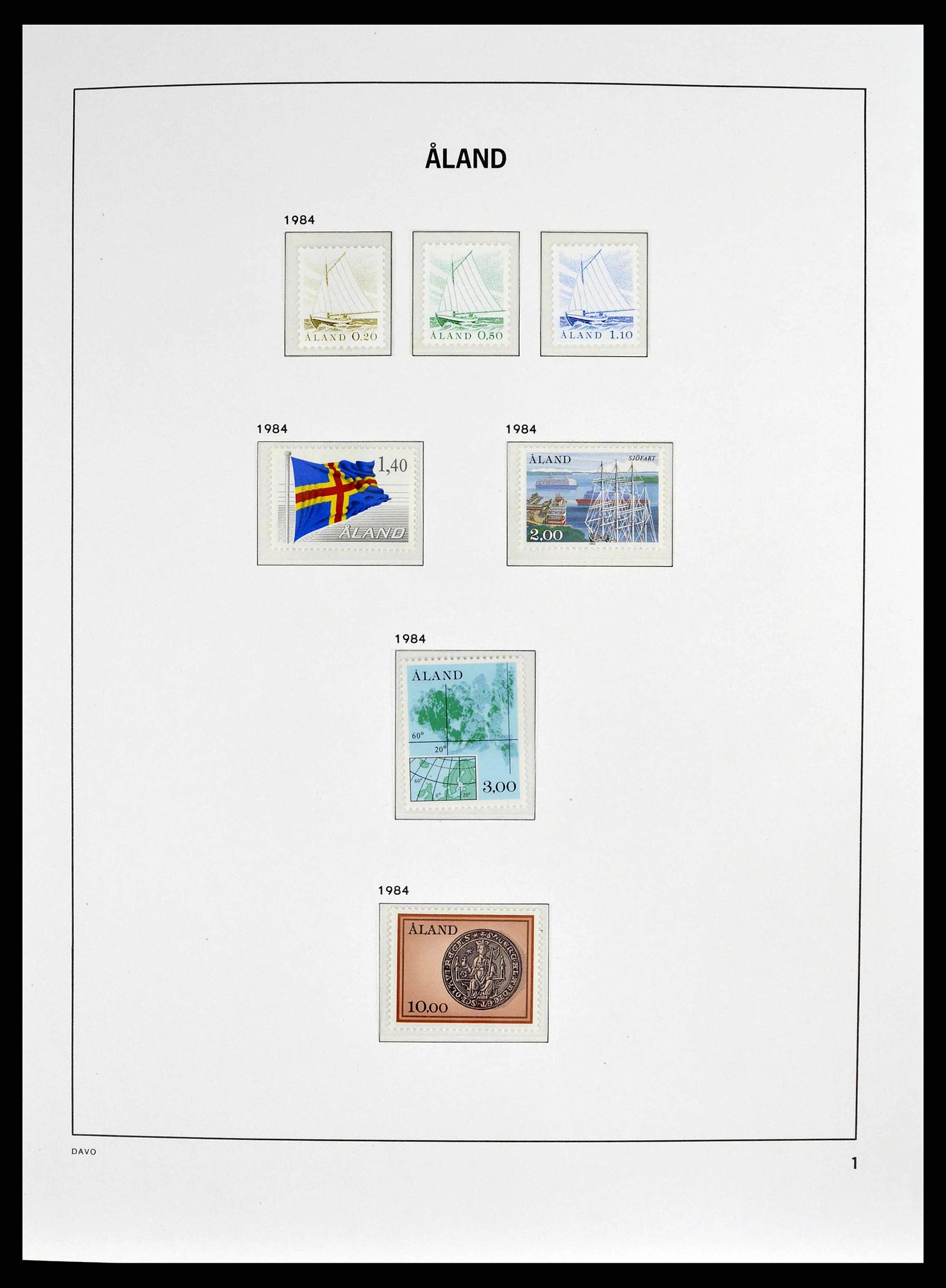 38662 0001 - Postzegelverzameling 38662 Aland 1984-2006.
