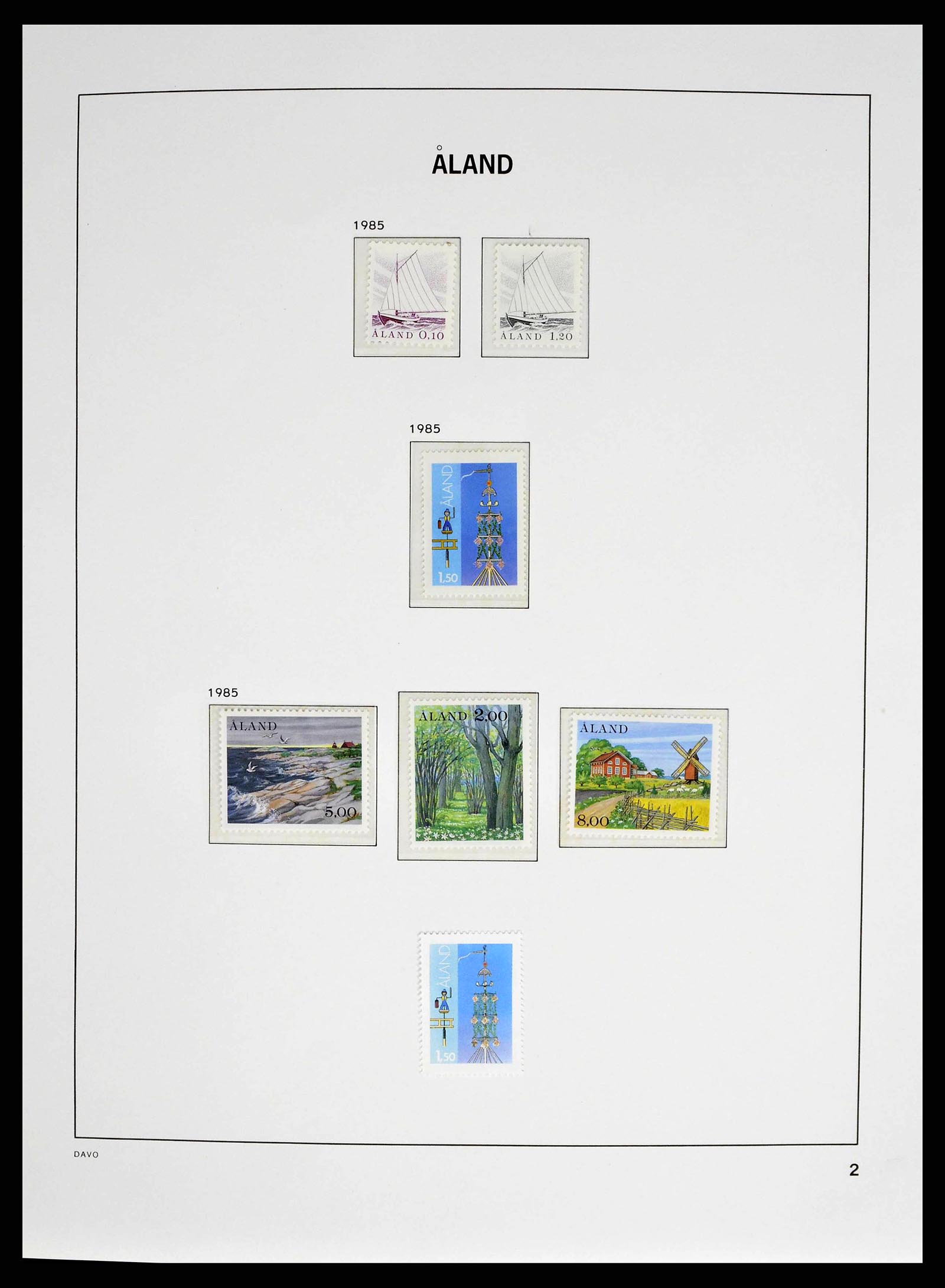 38662 0002 - Postzegelverzameling 38662 Aland 1984-2006.