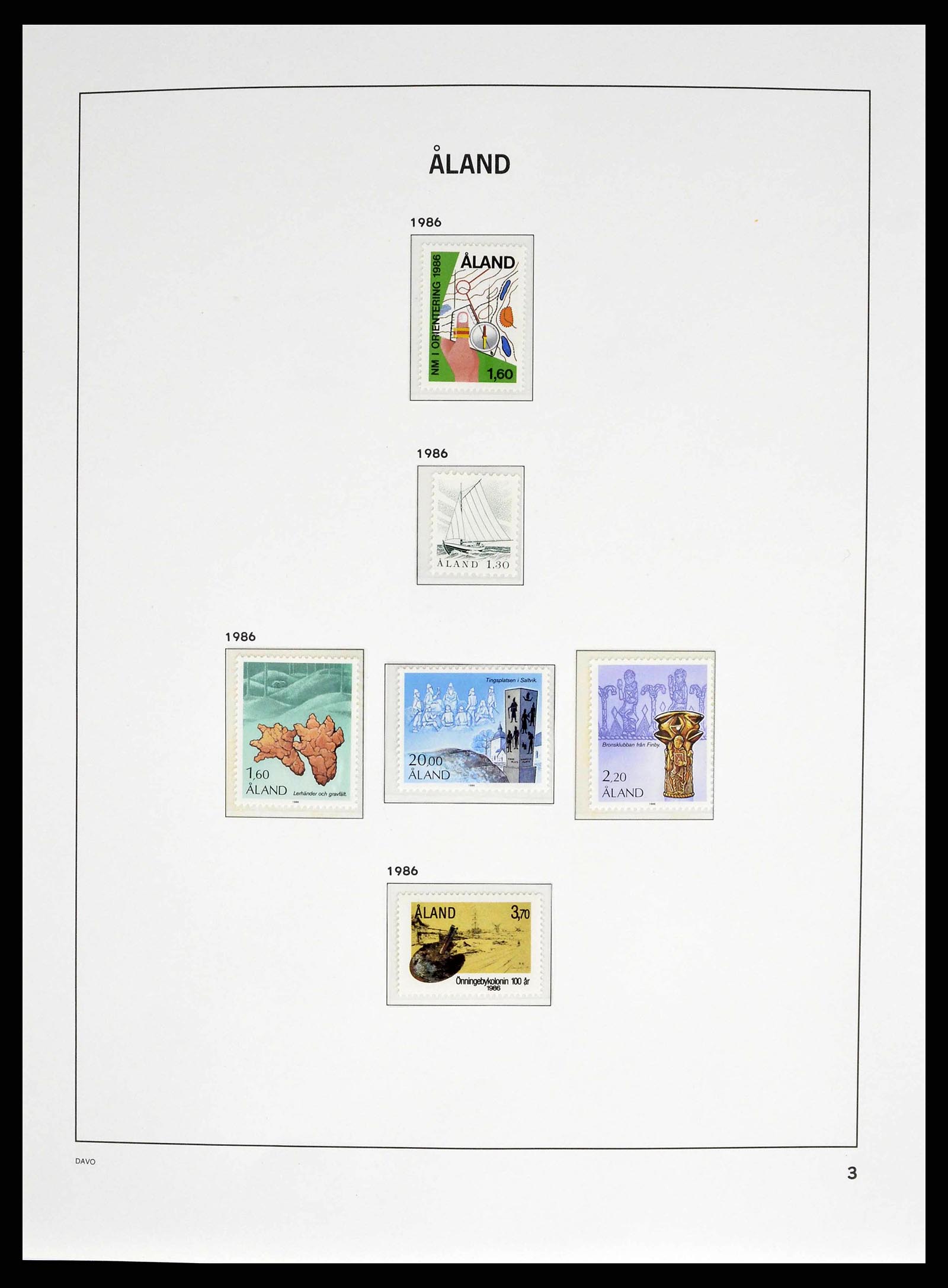38662 0003 - Postzegelverzameling 38662 Aland 1984-2006.