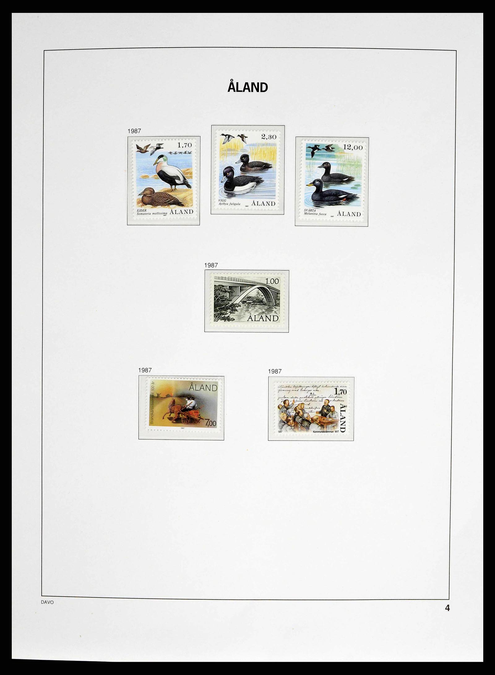 38662 0004 - Postzegelverzameling 38662 Aland 1984-2006.