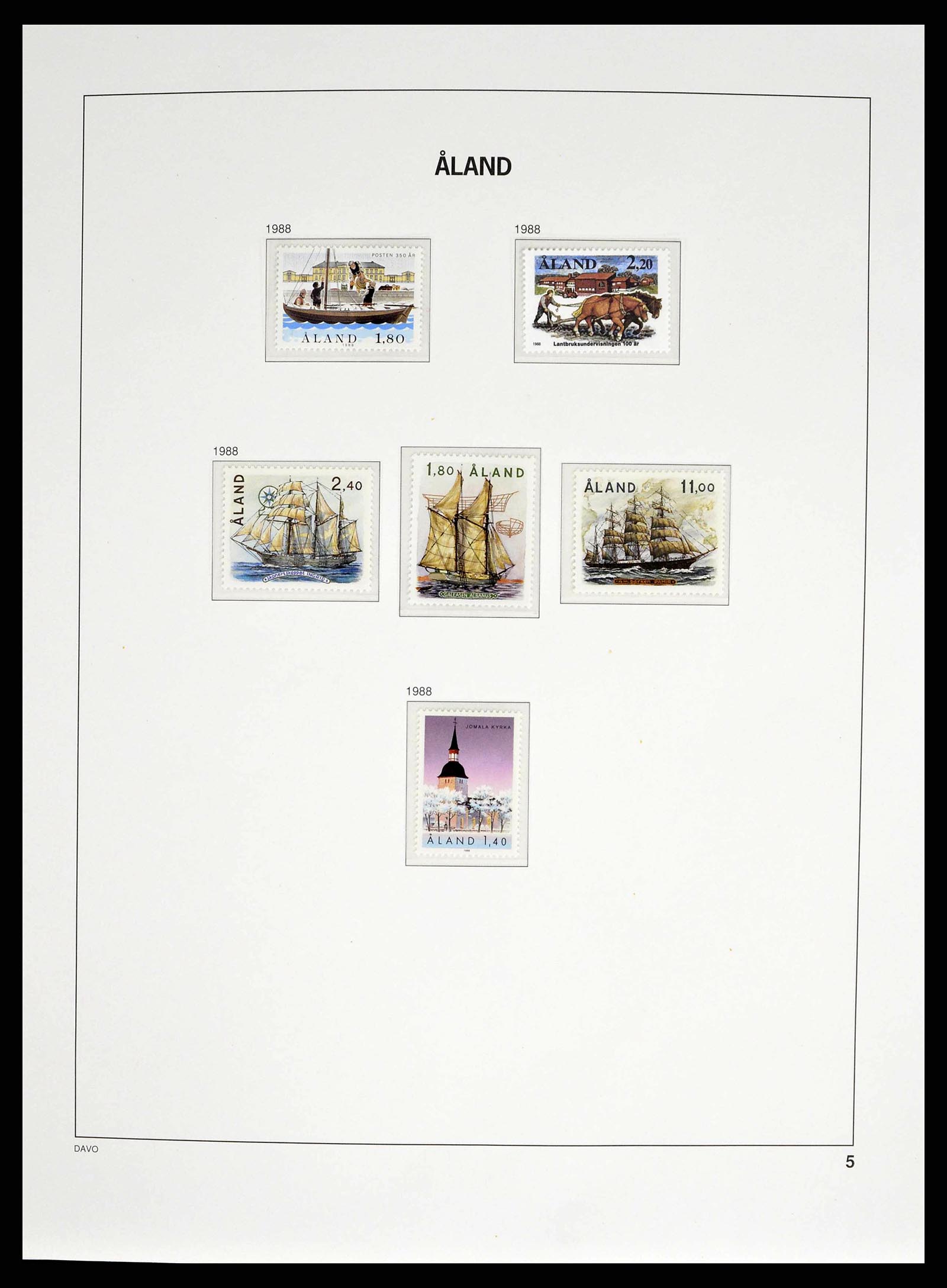 38662 0005 - Stamp collection 38662 Aland 1984-2006.