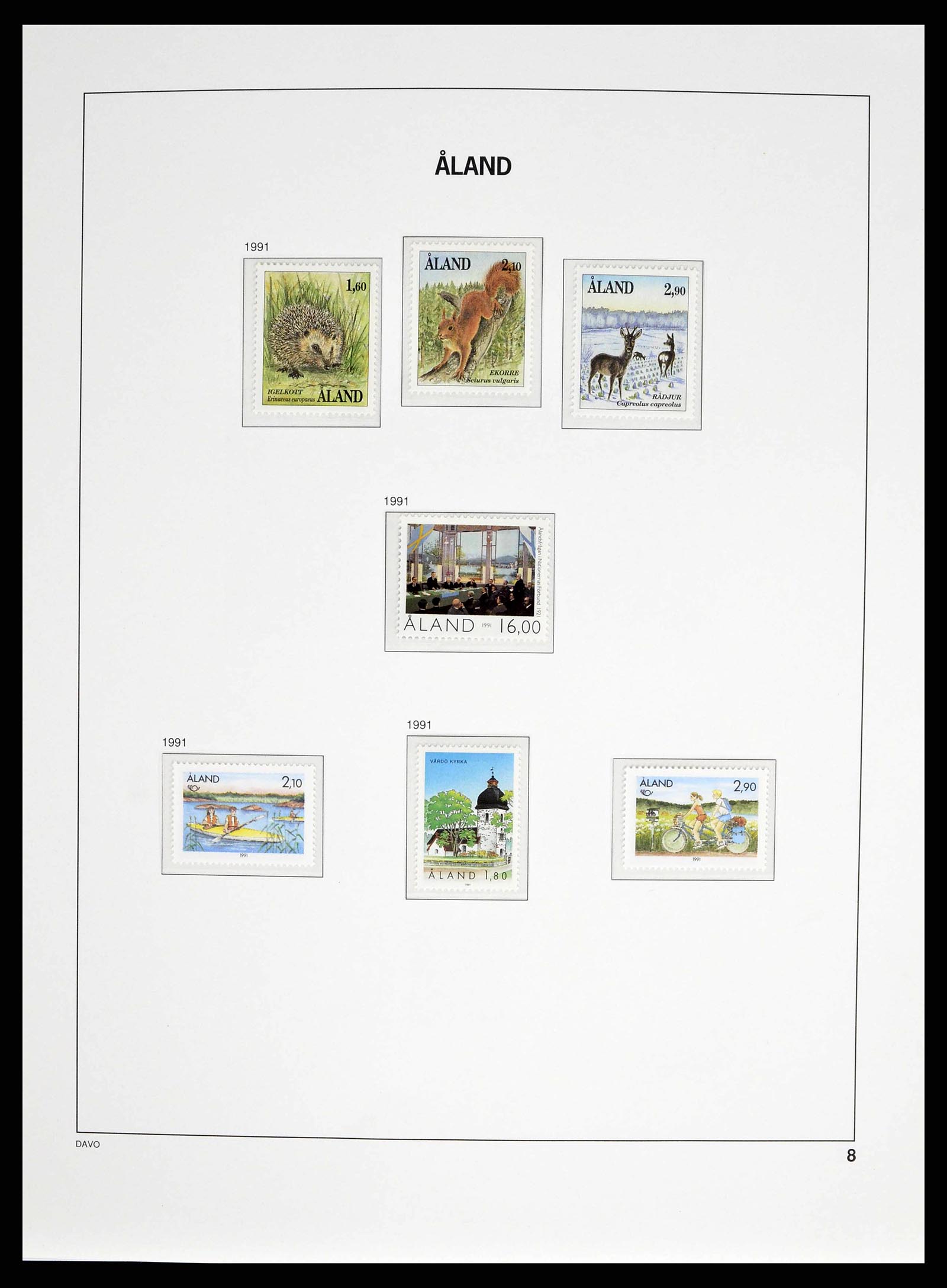 38662 0008 - Postzegelverzameling 38662 Aland 1984-2006.