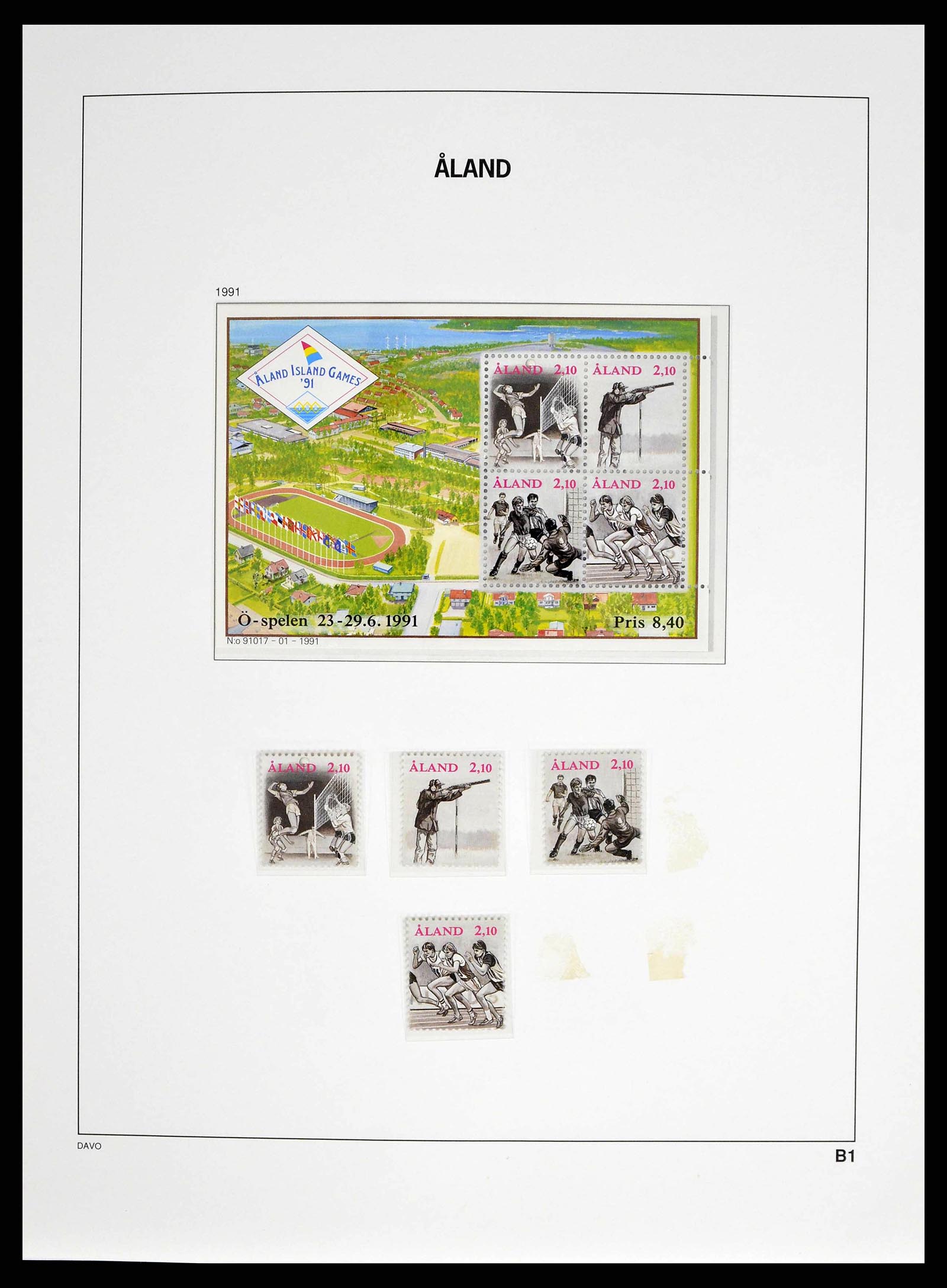 38662 0009 - Postzegelverzameling 38662 Aland 1984-2006.