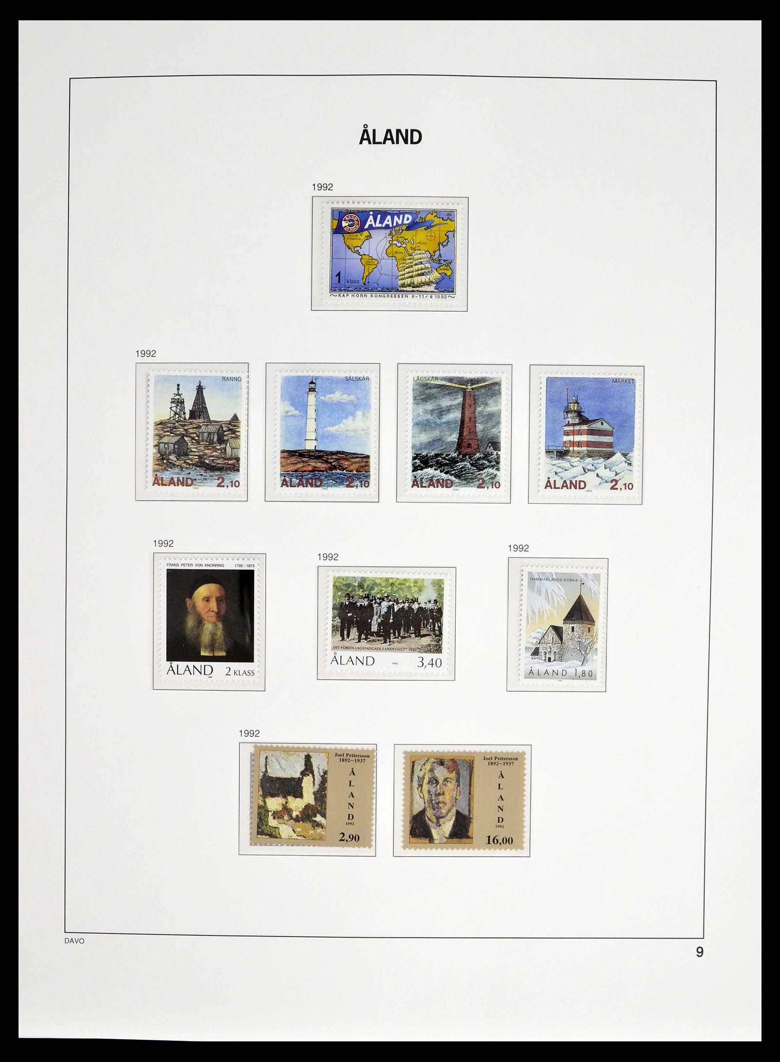 38662 0010 - Stamp collection 38662 Aland 1984-2006.