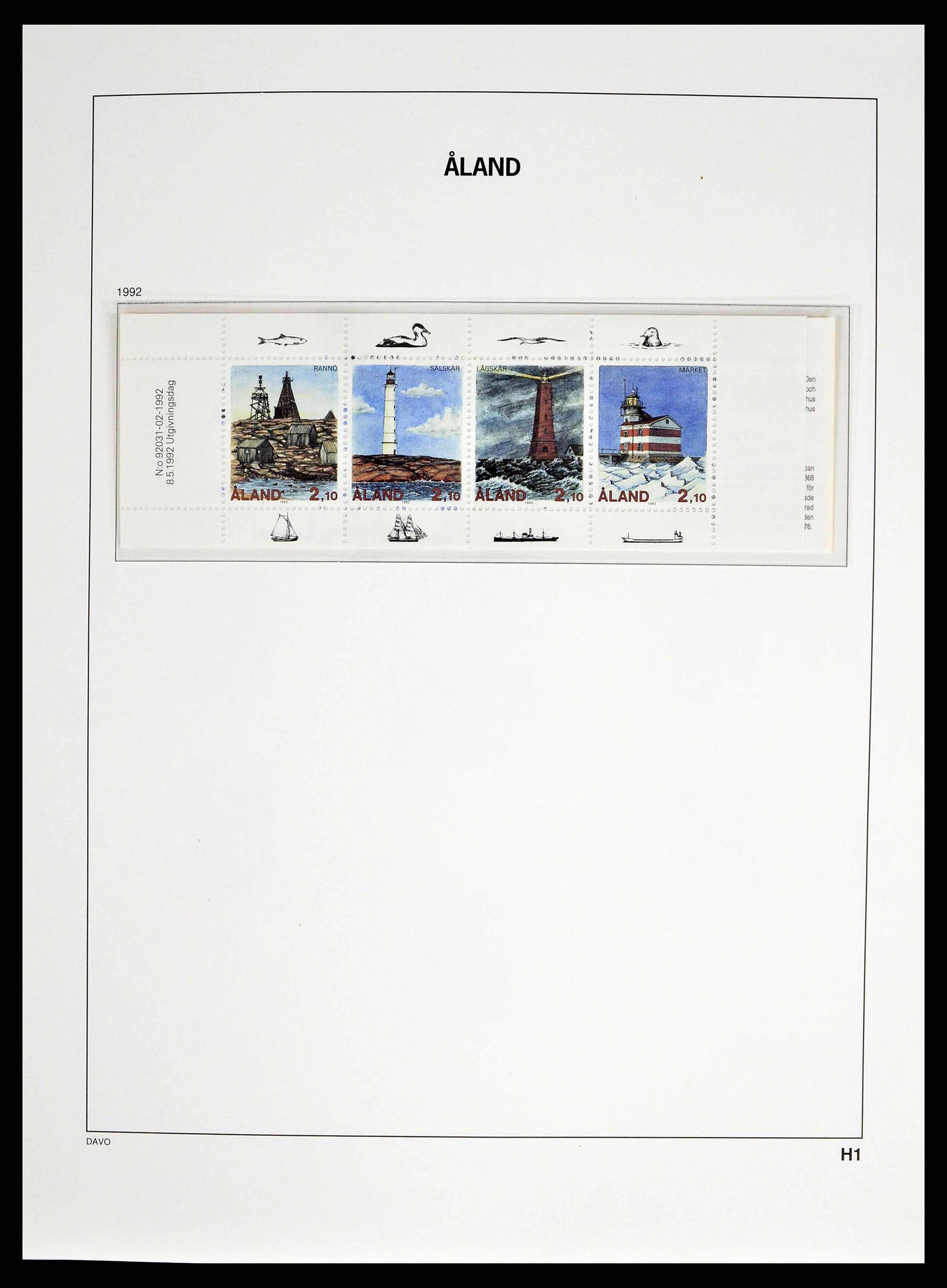 38662 0011 - Stamp collection 38662 Aland 1984-2006.
