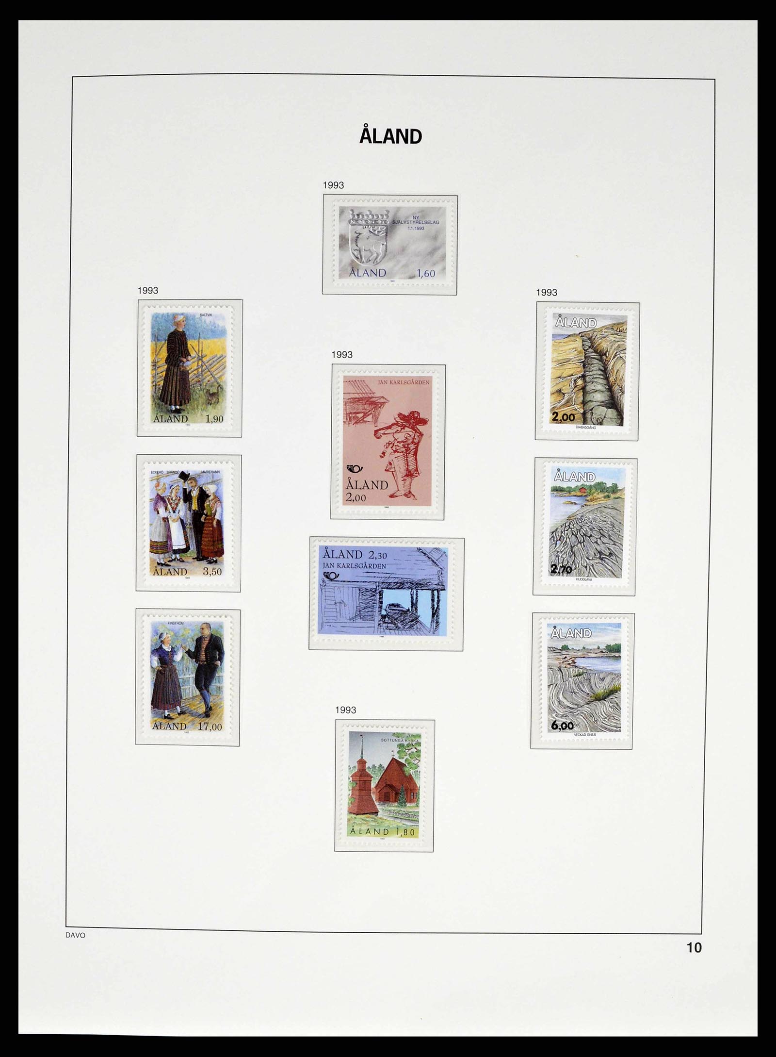 38662 0012 - Stamp collection 38662 Aland 1984-2006.