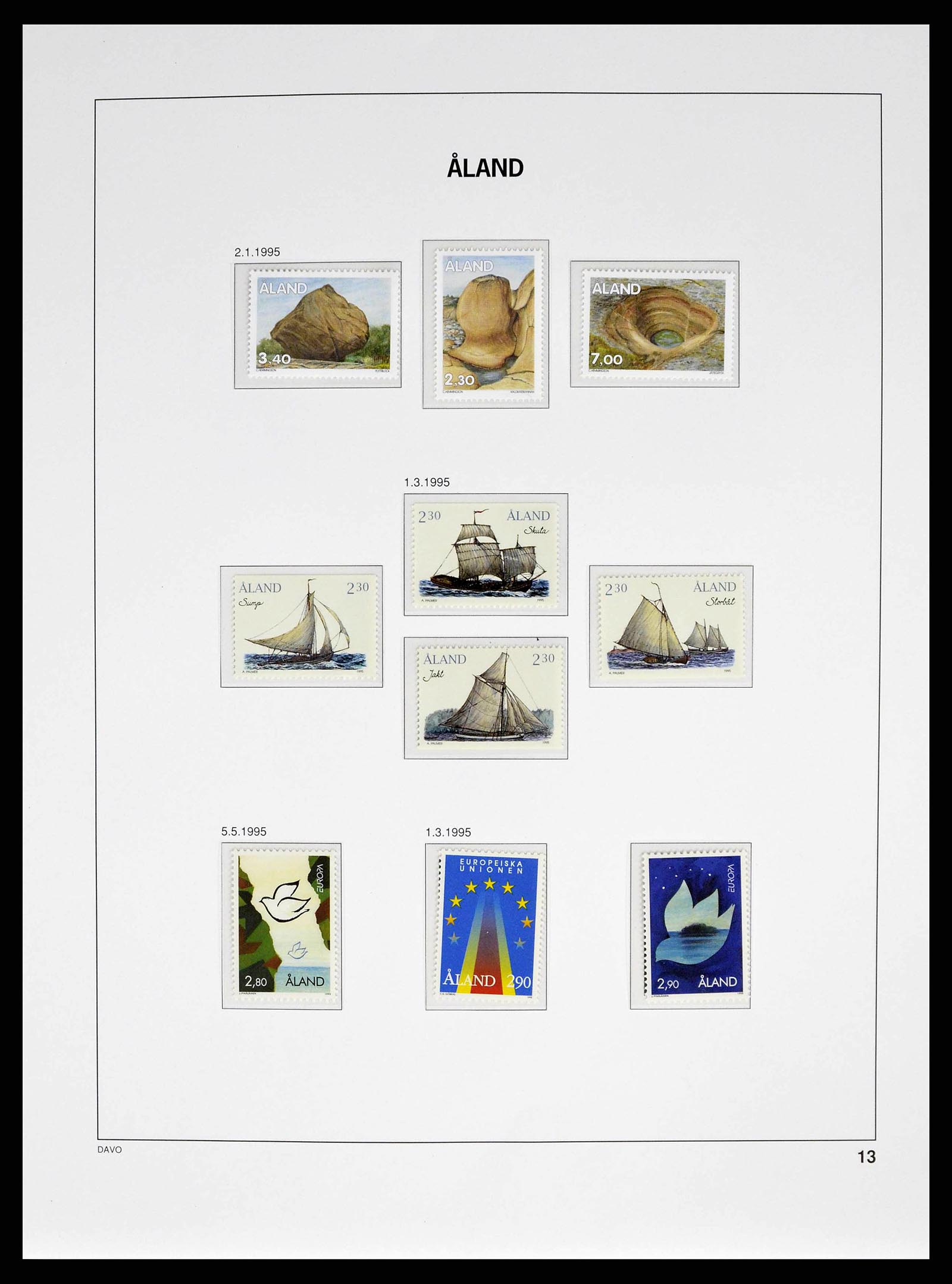 38662 0017 - Stamp collection 38662 Aland 1984-2006.