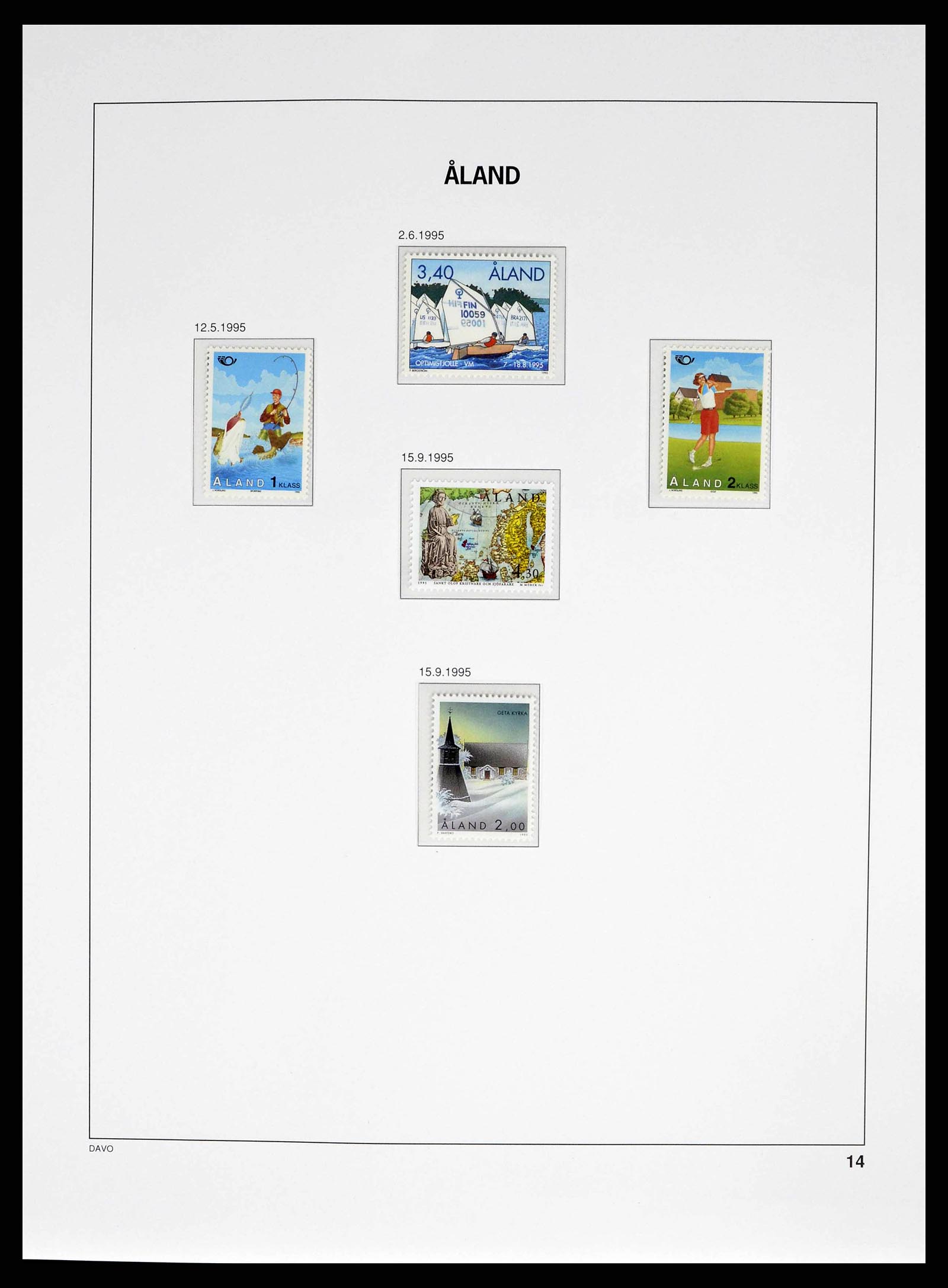 38662 0018 - Stamp collection 38662 Aland 1984-2006.