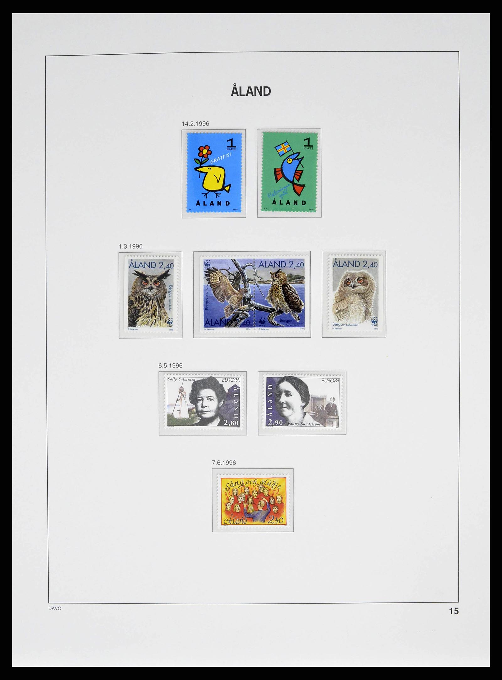 38662 0020 - Postzegelverzameling 38662 Aland 1984-2006.