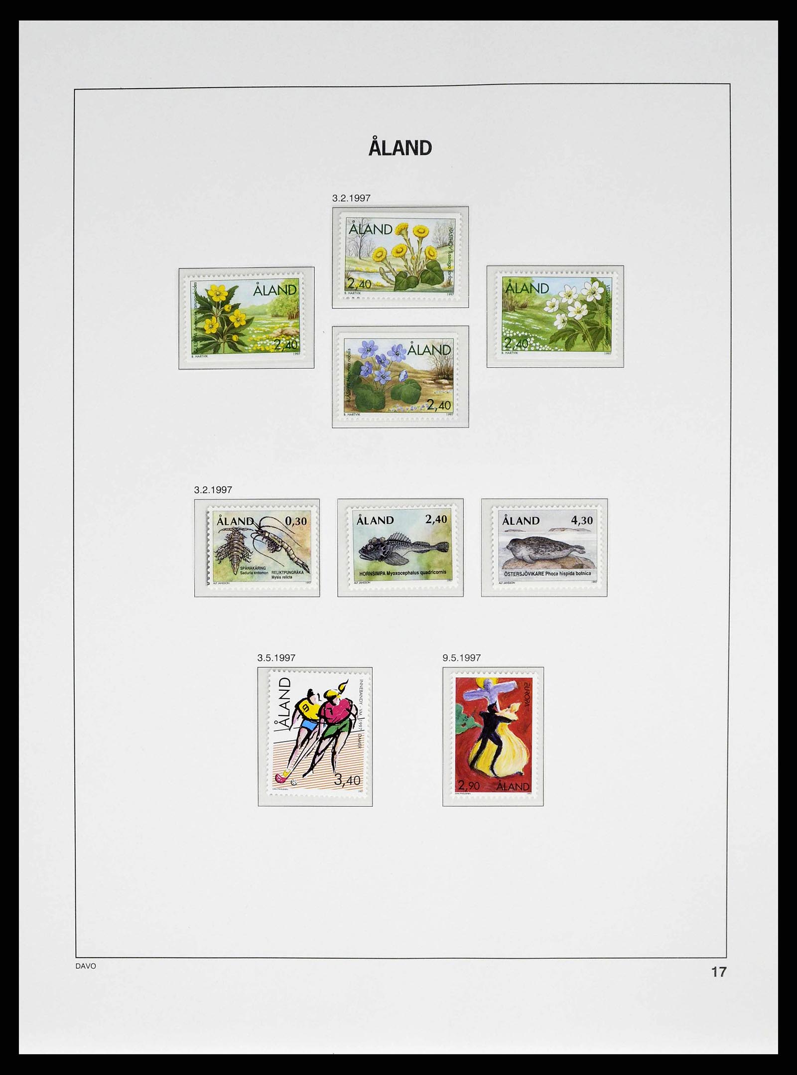 38662 0023 - Postzegelverzameling 38662 Aland 1984-2006.