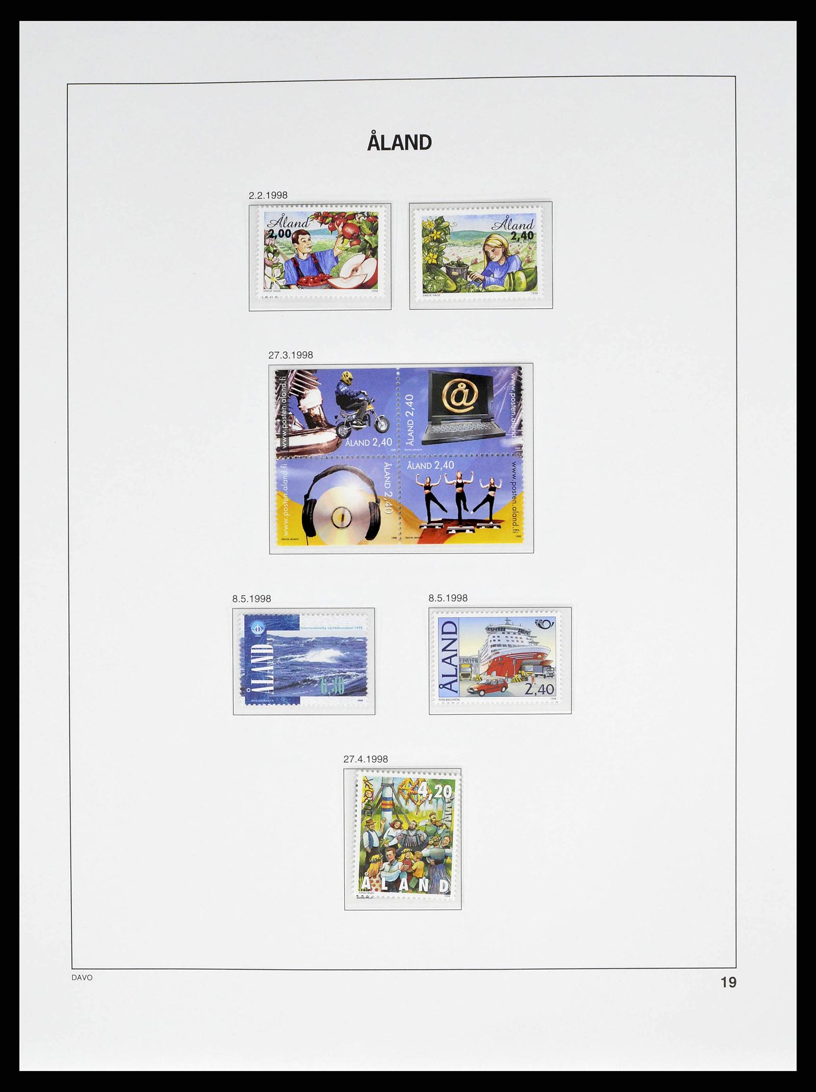 38662 0027 - Postzegelverzameling 38662 Aland 1984-2006.
