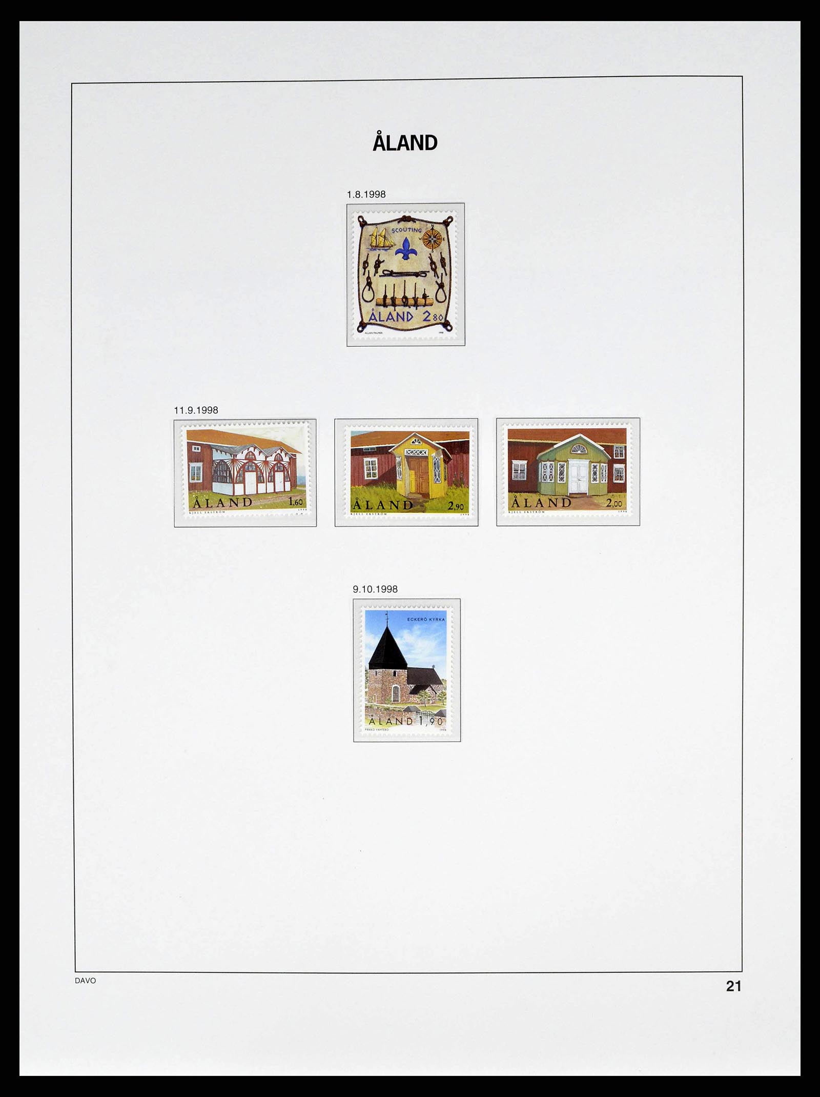 38662 0029 - Postzegelverzameling 38662 Aland 1984-2006.