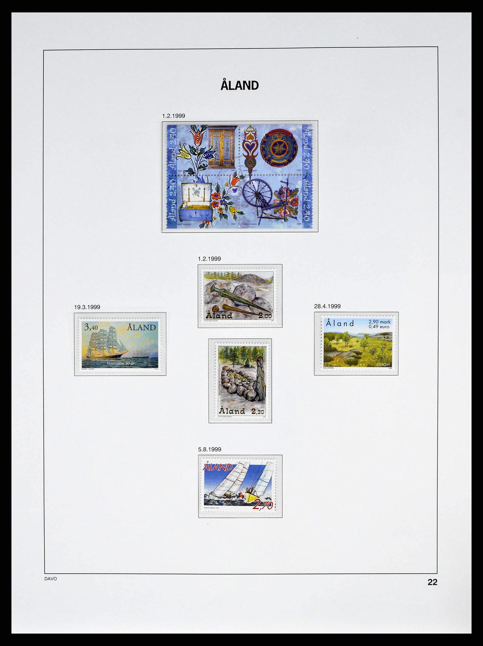 38662 0031 - Stamp collection 38662 Aland 1984-2006.