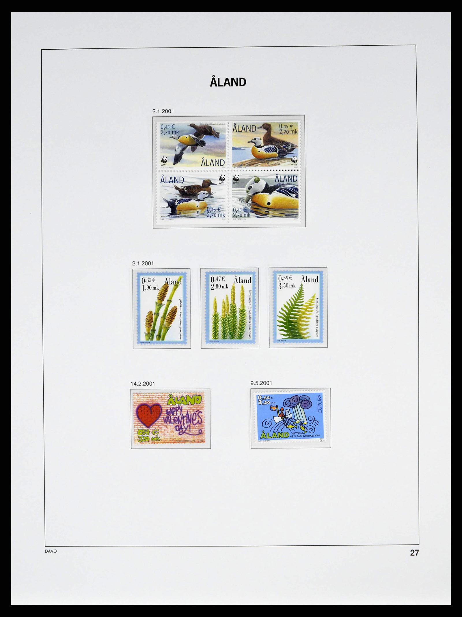 38662 0038 - Stamp collection 38662 Aland 1984-2006.