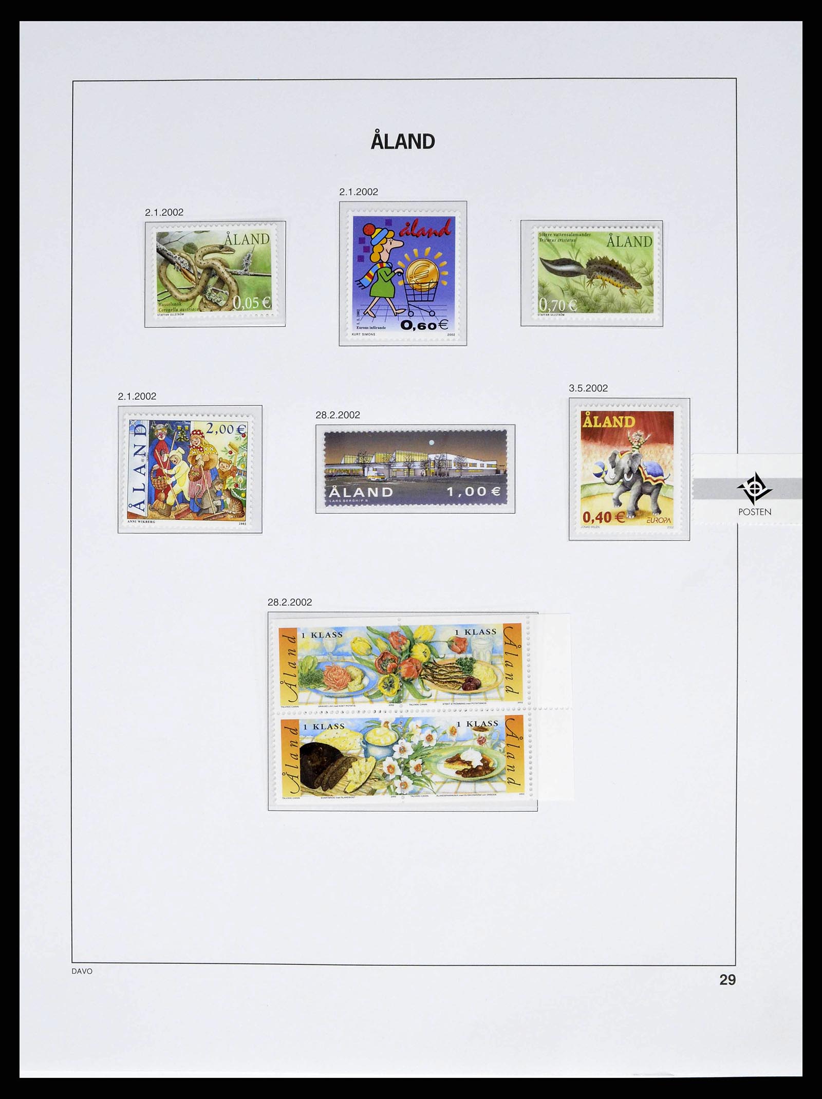 38662 0041 - Stamp collection 38662 Aland 1984-2006.