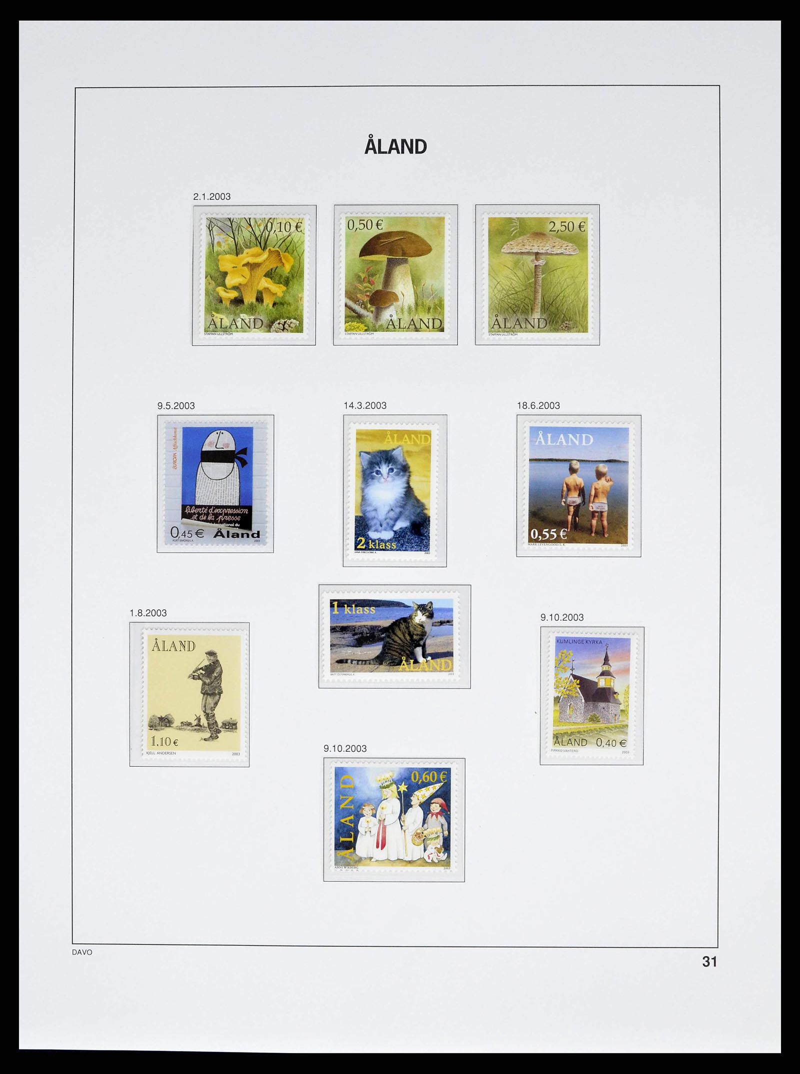 38662 0044 - Stamp collection 38662 Aland 1984-2006.