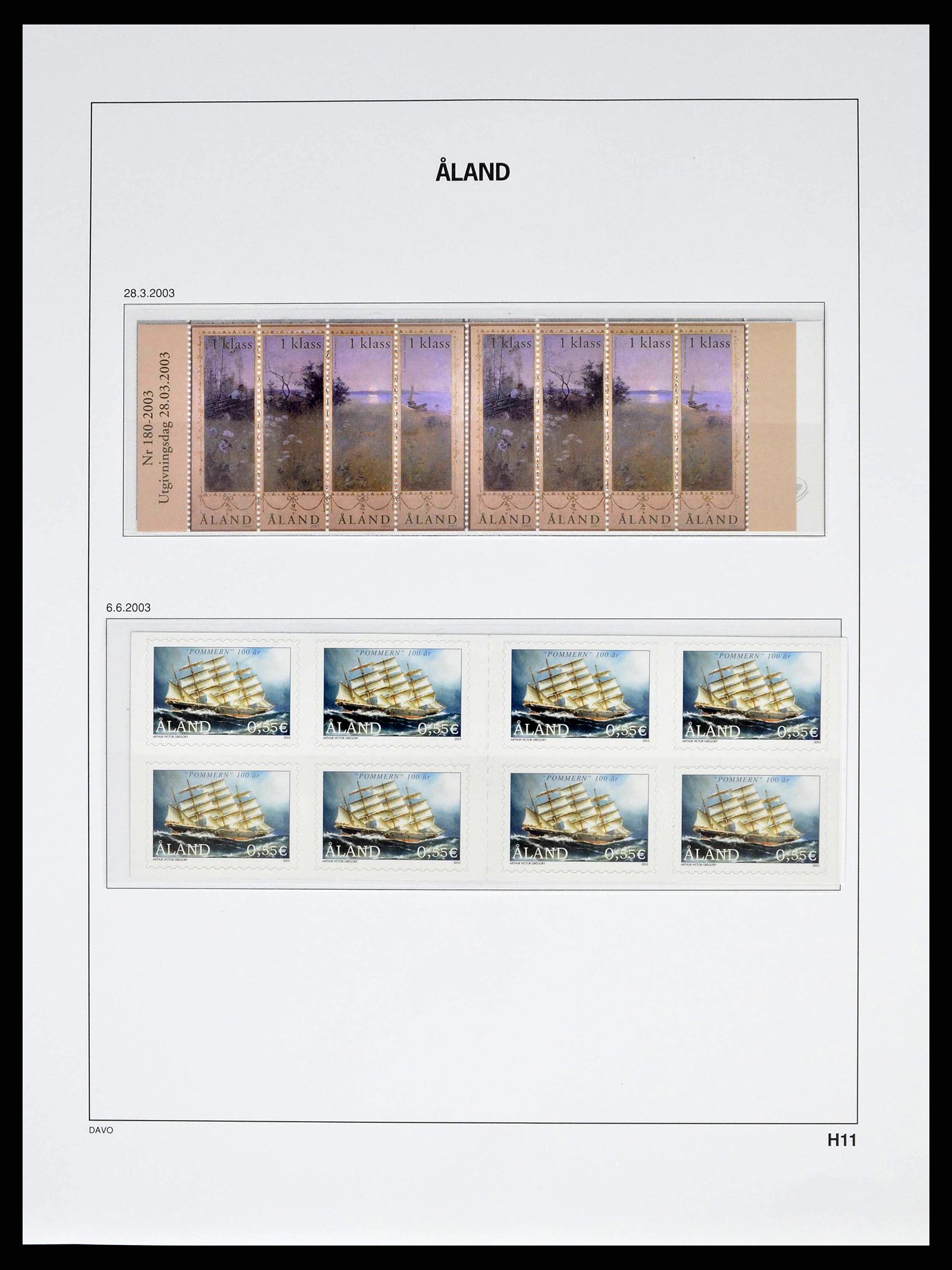 38662 0046 - Postzegelverzameling 38662 Aland 1984-2006.