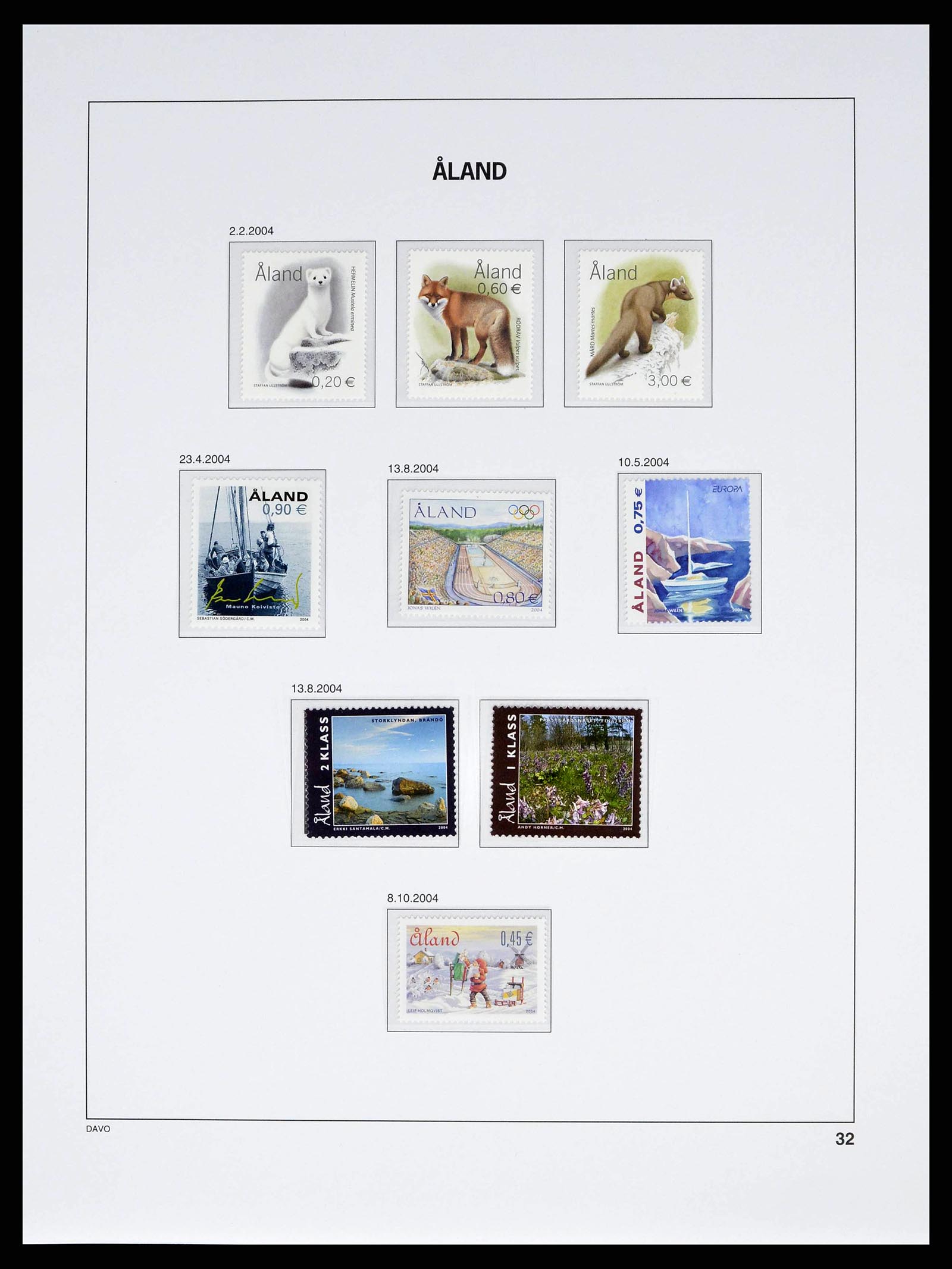 38662 0047 - Stamp collection 38662 Aland 1984-2006.