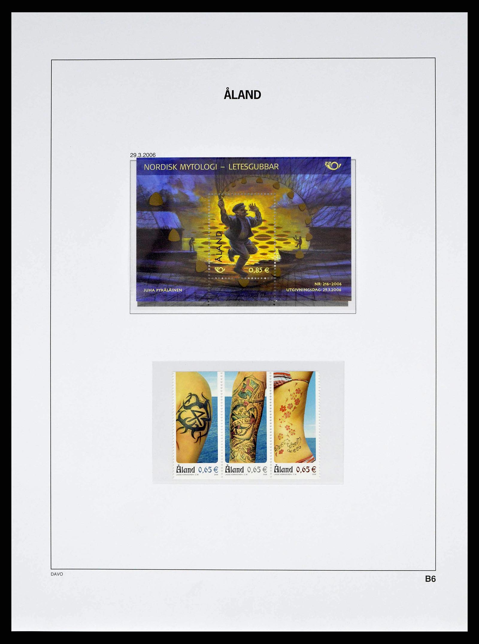 38662 0055 - Stamp collection 38662 Aland 1984-2006.