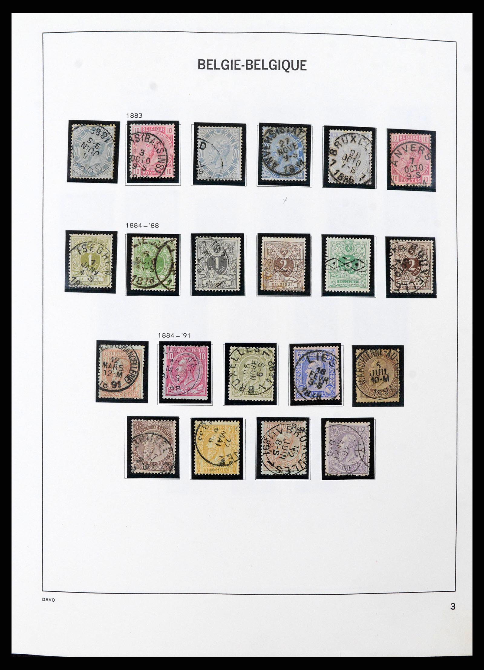 38663 0003 - Postzegelverzameling 38663 België 1849-2013.