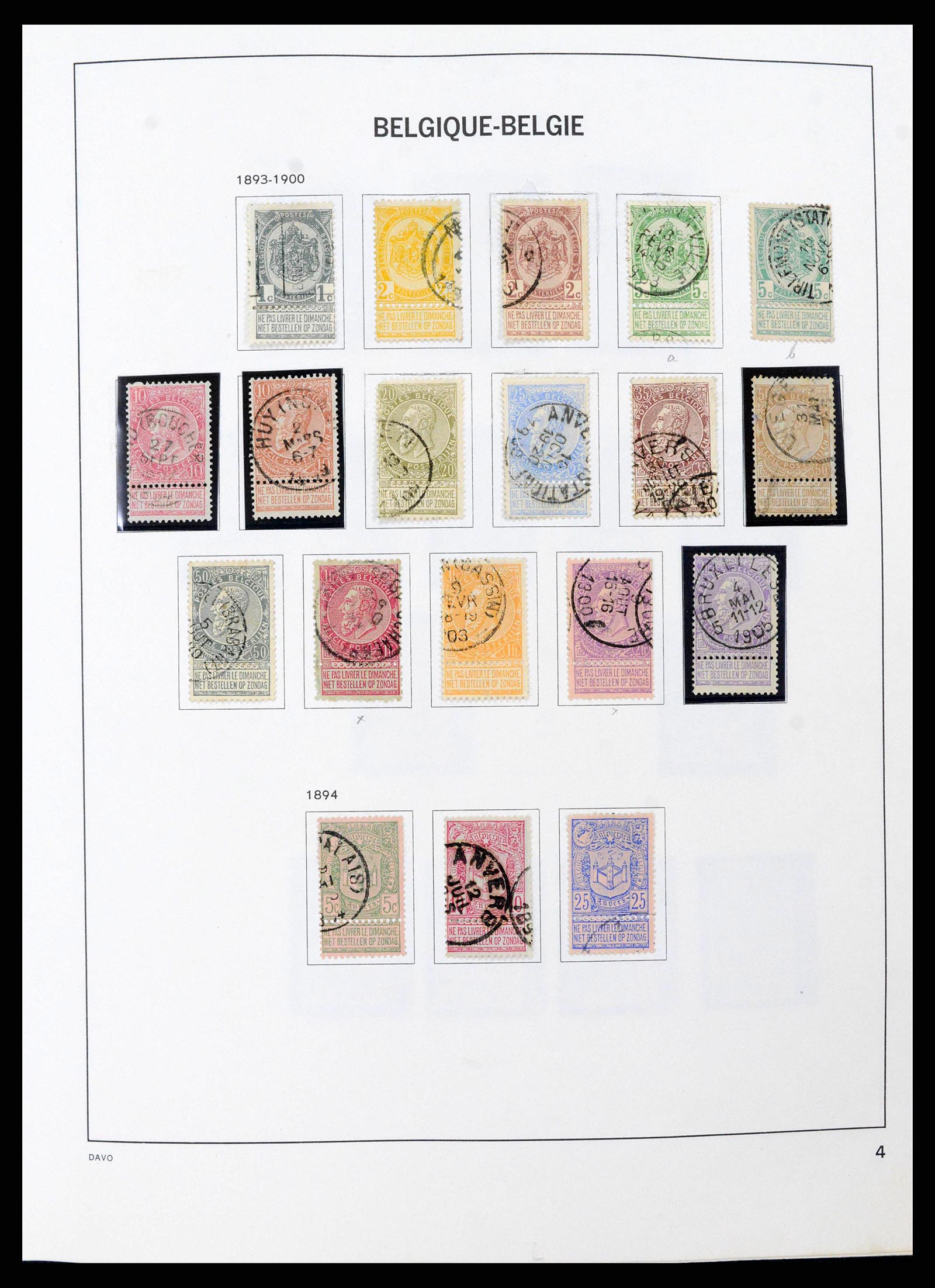 38663 0004 - Postzegelverzameling 38663 België 1849-2013.