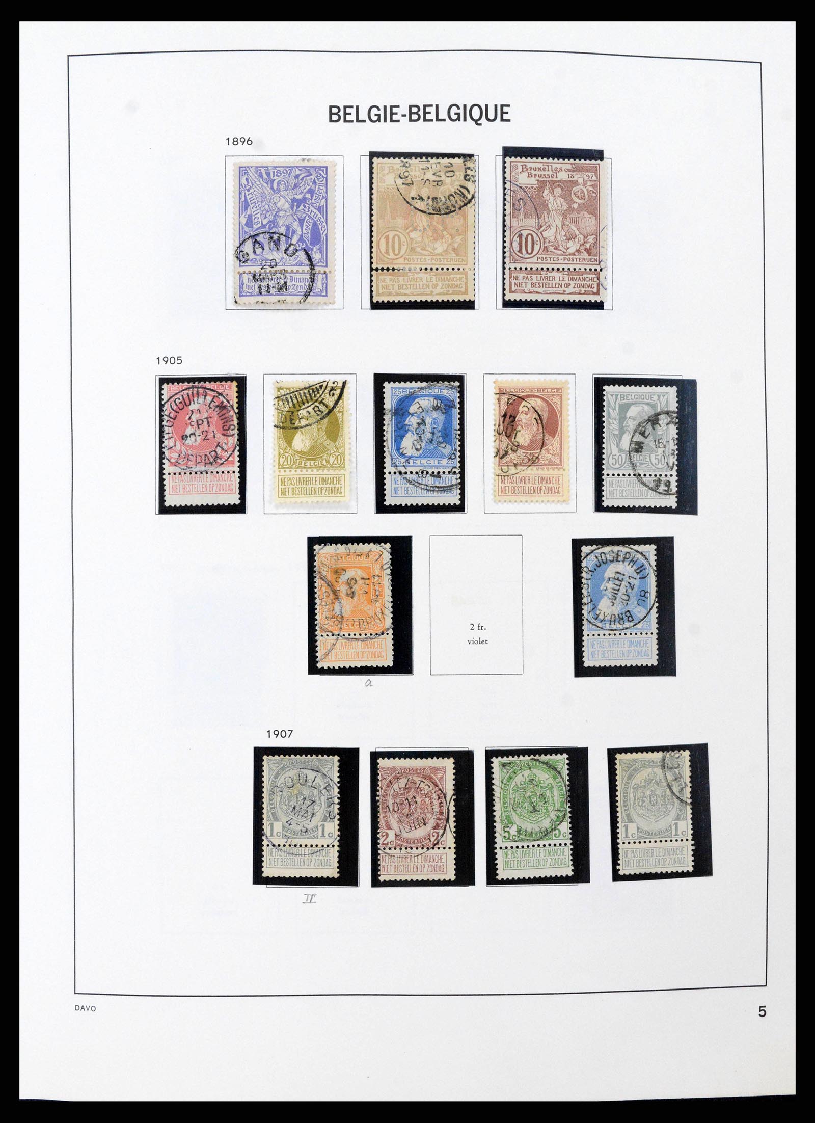 38663 0005 - Stamp collection 38663 Belgium 1849-2013.