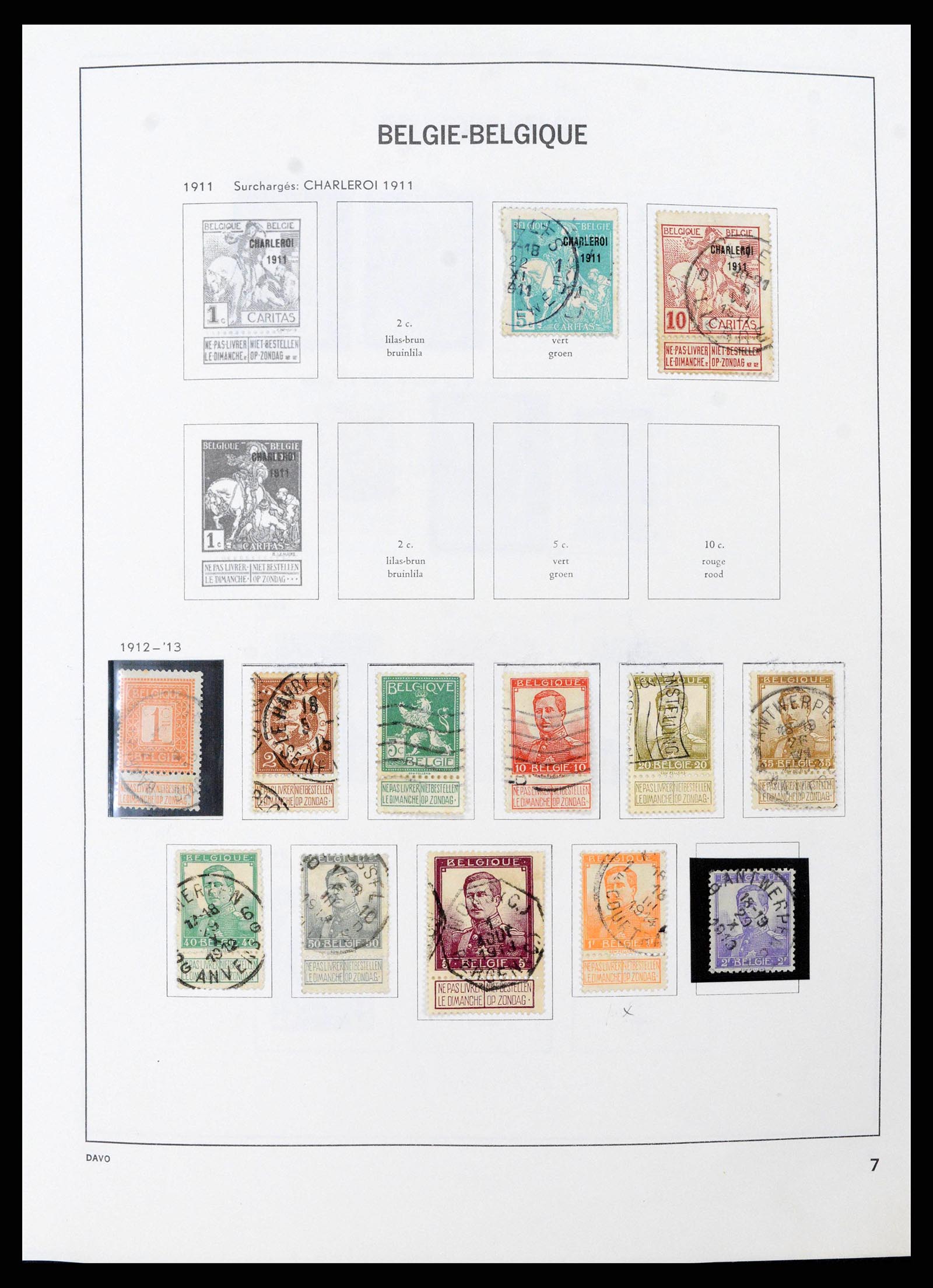 38663 0007 - Postzegelverzameling 38663 België 1849-2013.