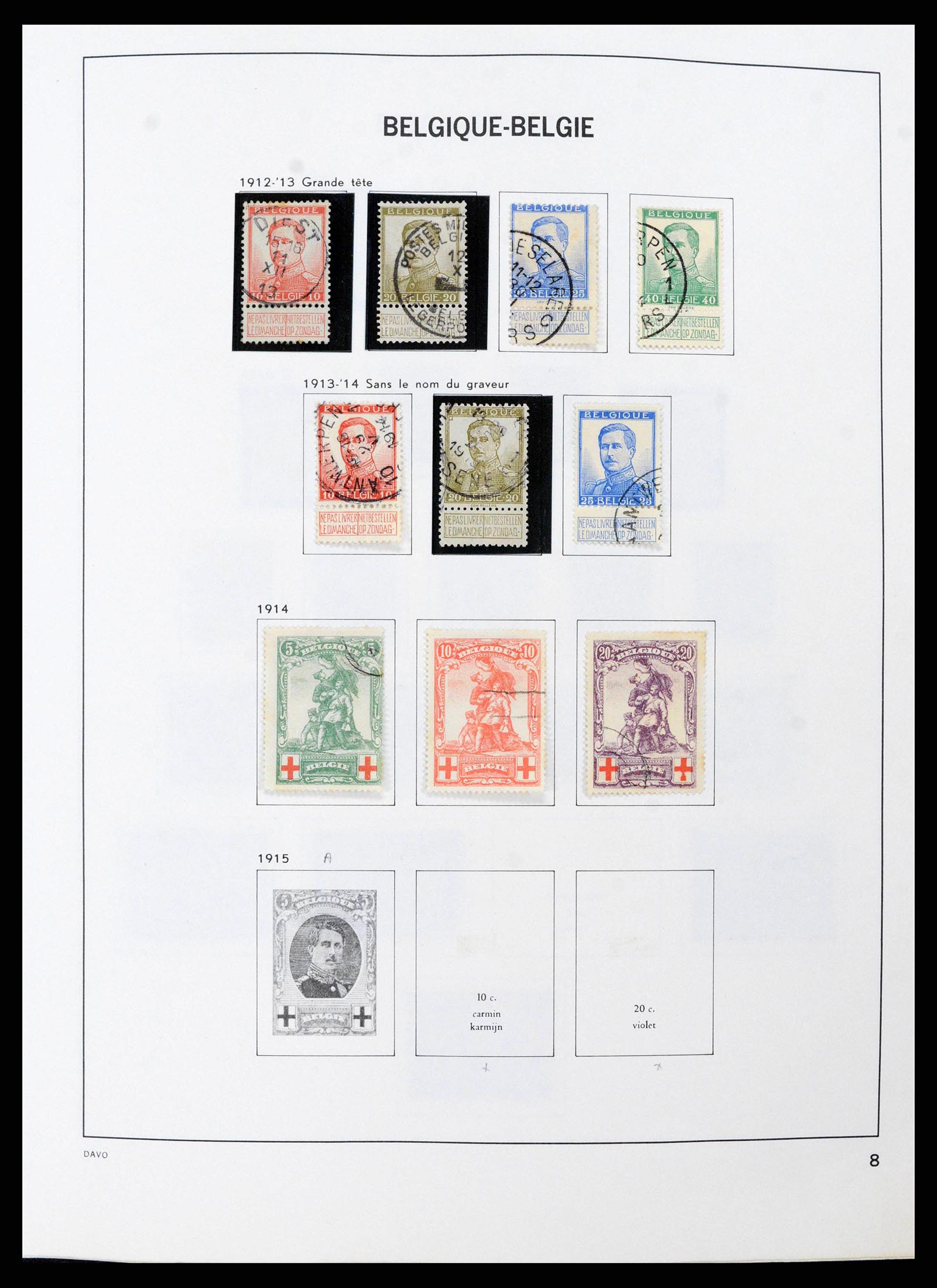 38663 0008 - Postzegelverzameling 38663 België 1849-2013.