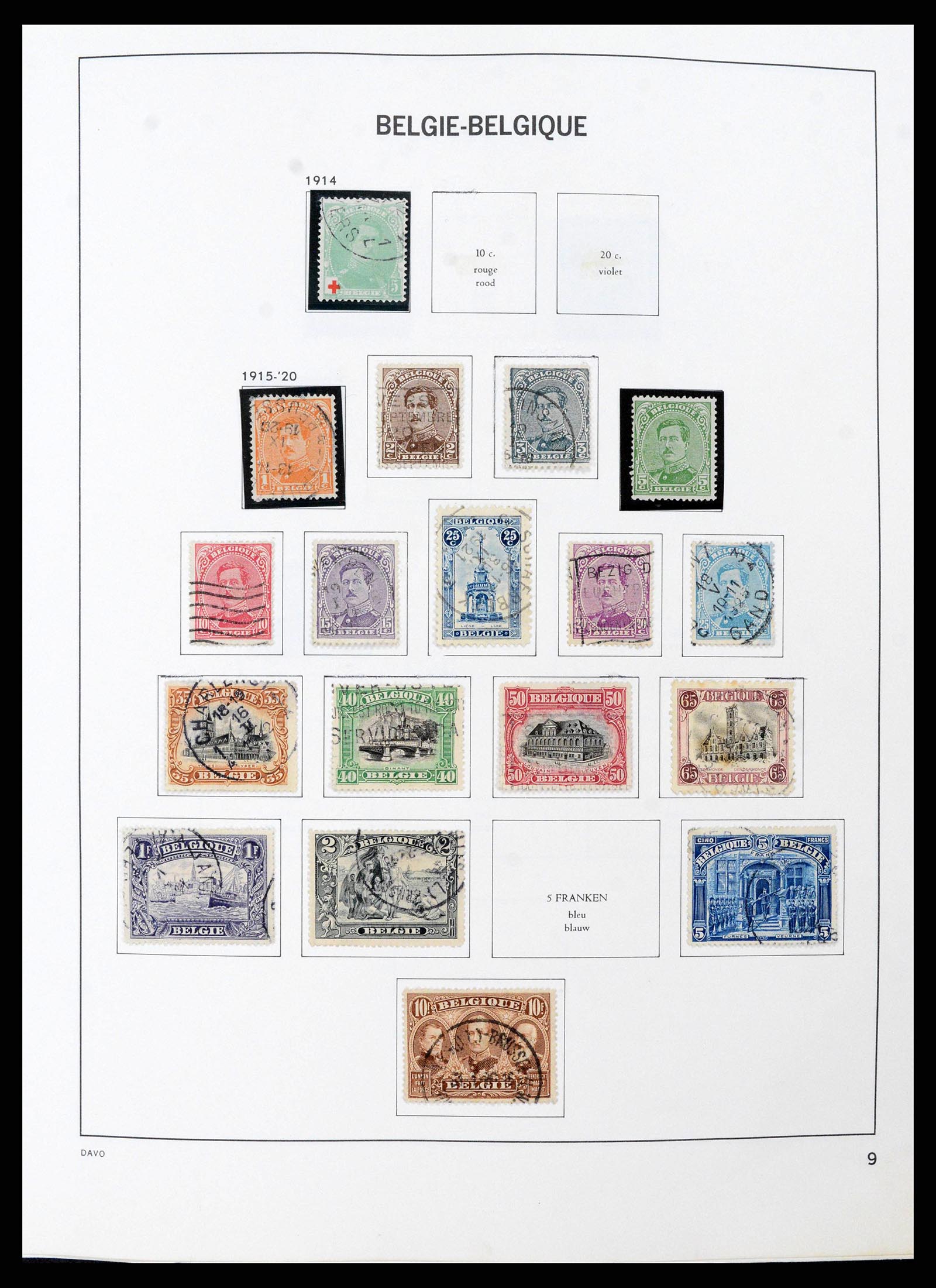 38663 0009 - Postzegelverzameling 38663 België 1849-2013.