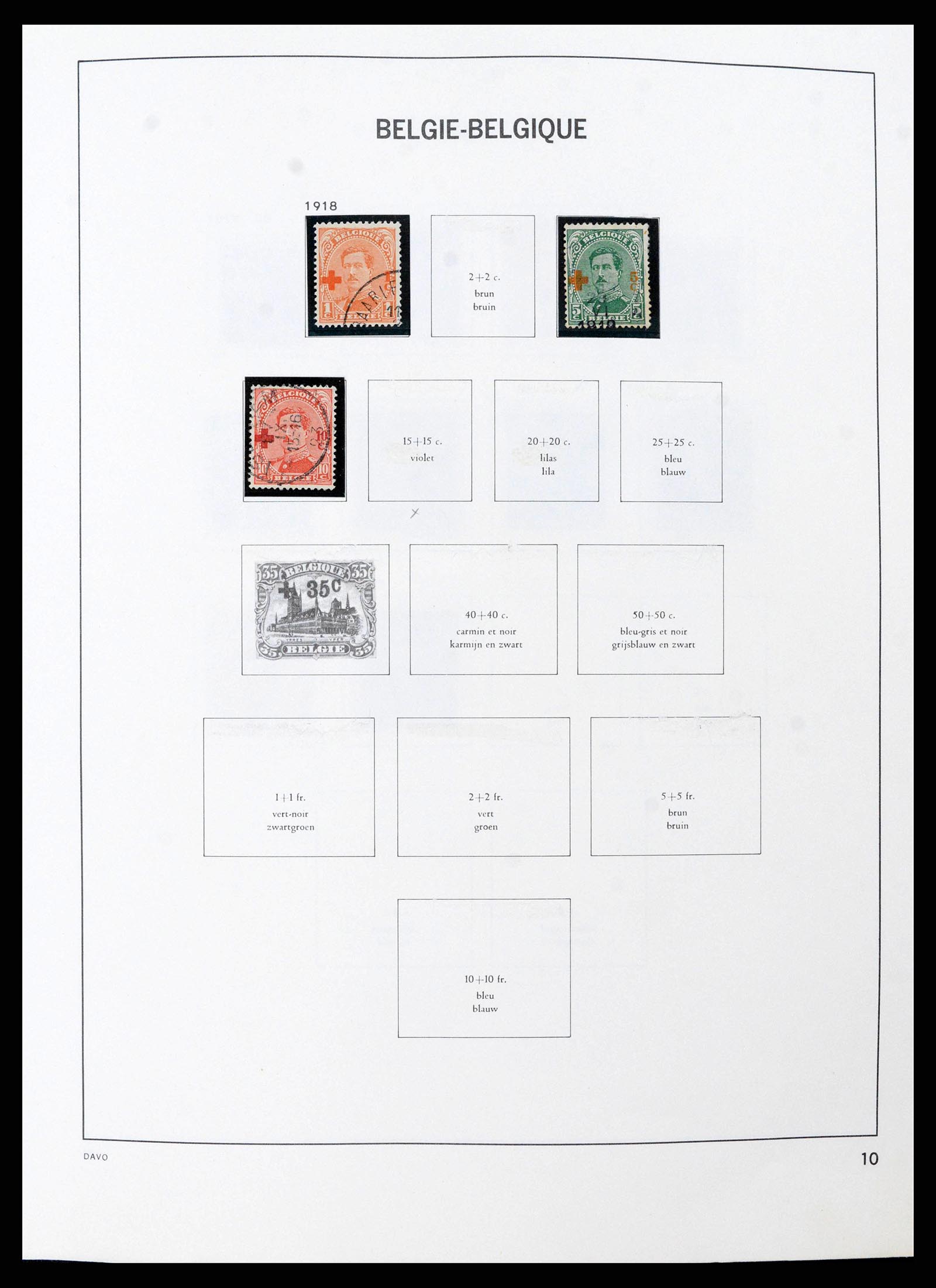 38663 0010 - Stamp collection 38663 Belgium 1849-2013.