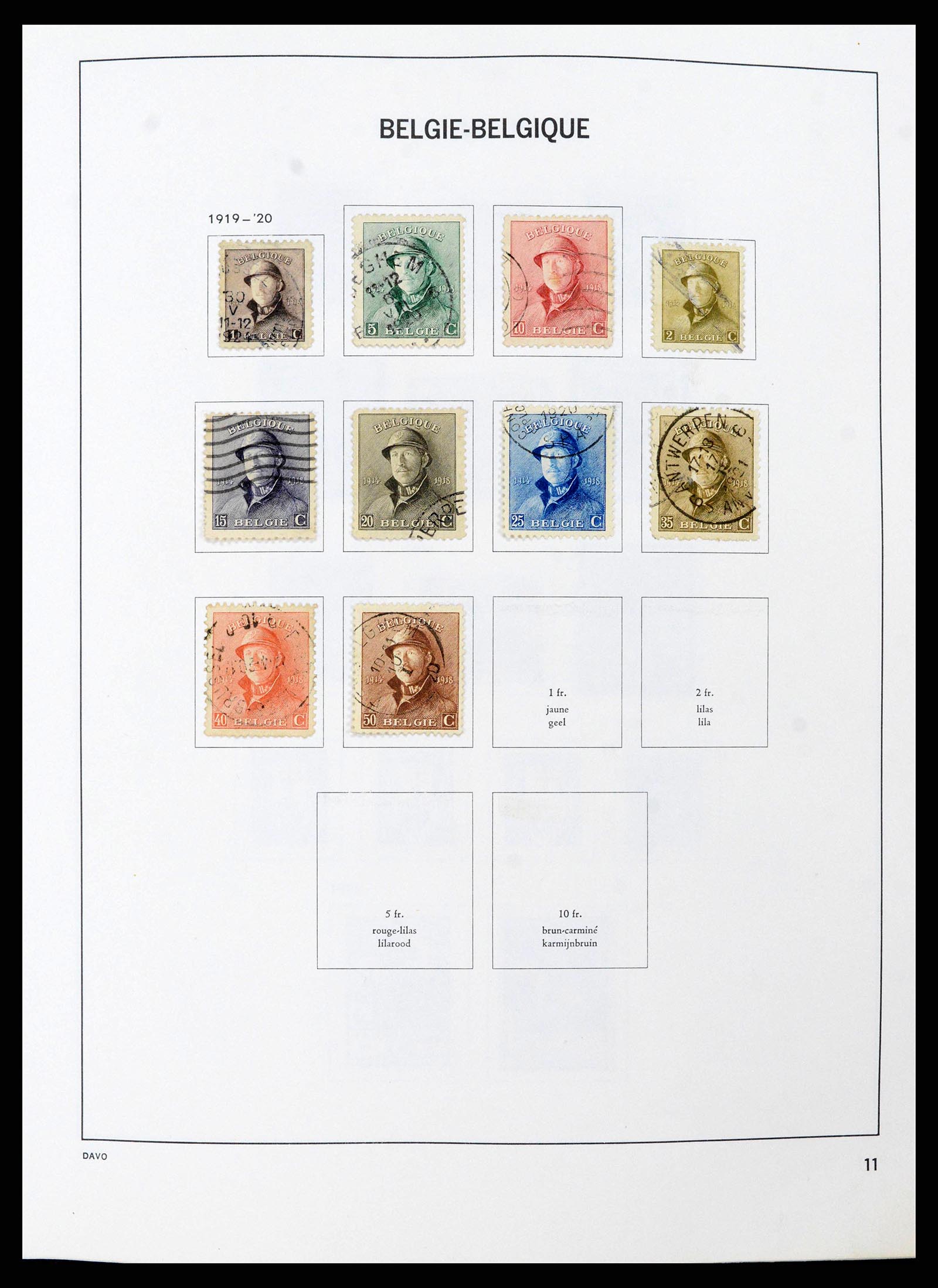 38663 0011 - Postzegelverzameling 38663 België 1849-2013.