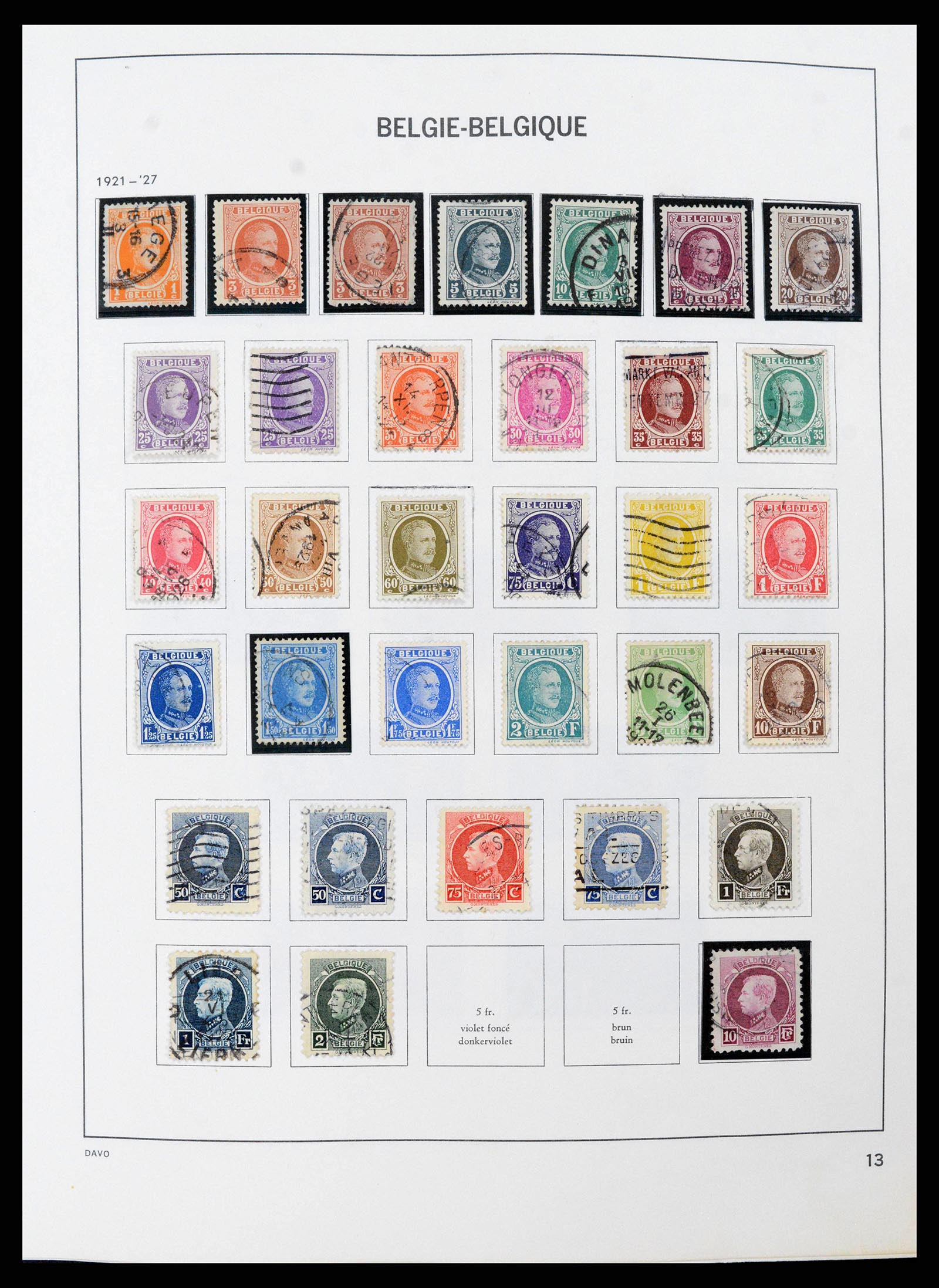 38663 0013 - Stamp collection 38663 Belgium 1849-2013.