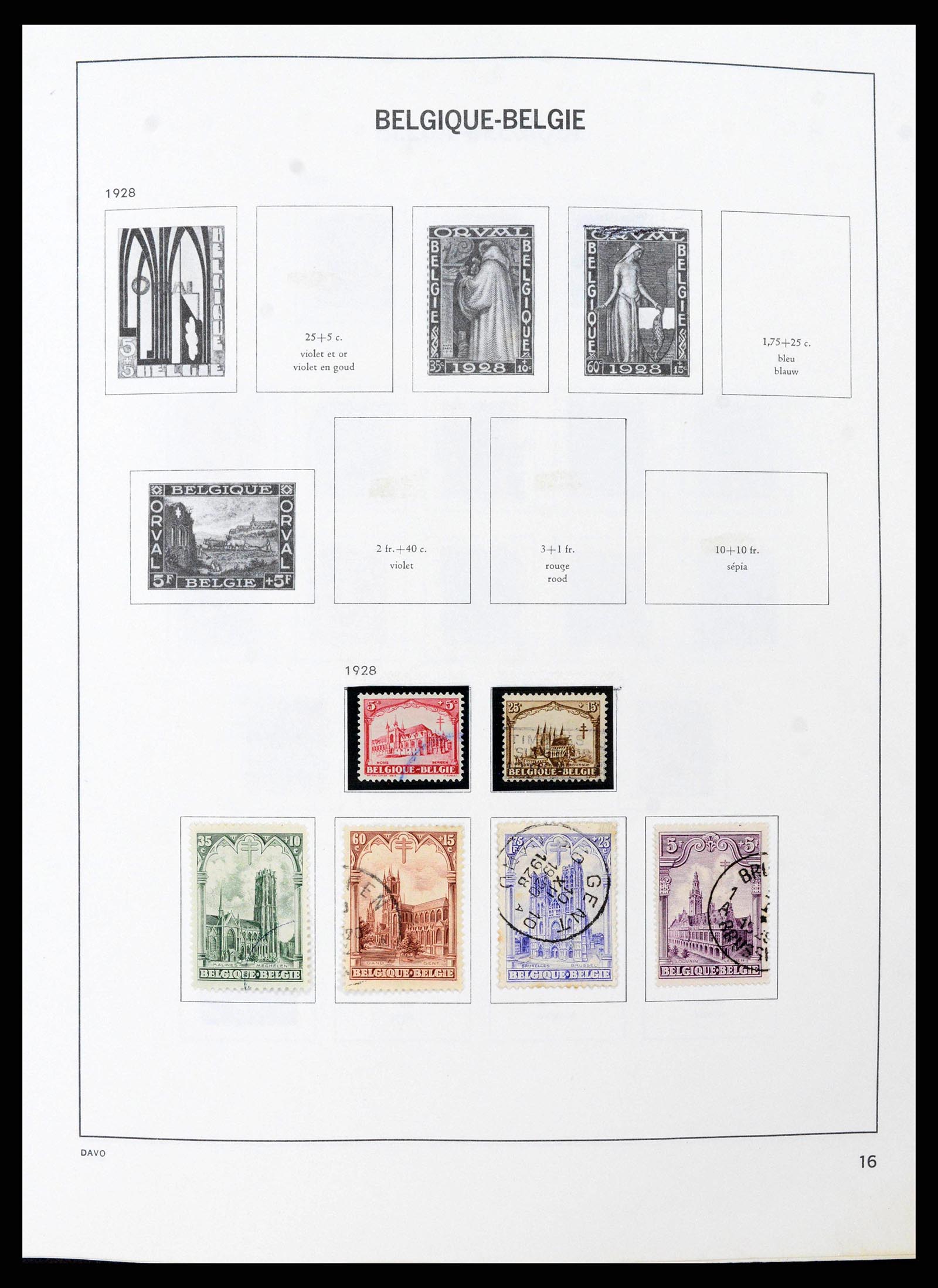 38663 0016 - Stamp collection 38663 Belgium 1849-2013.