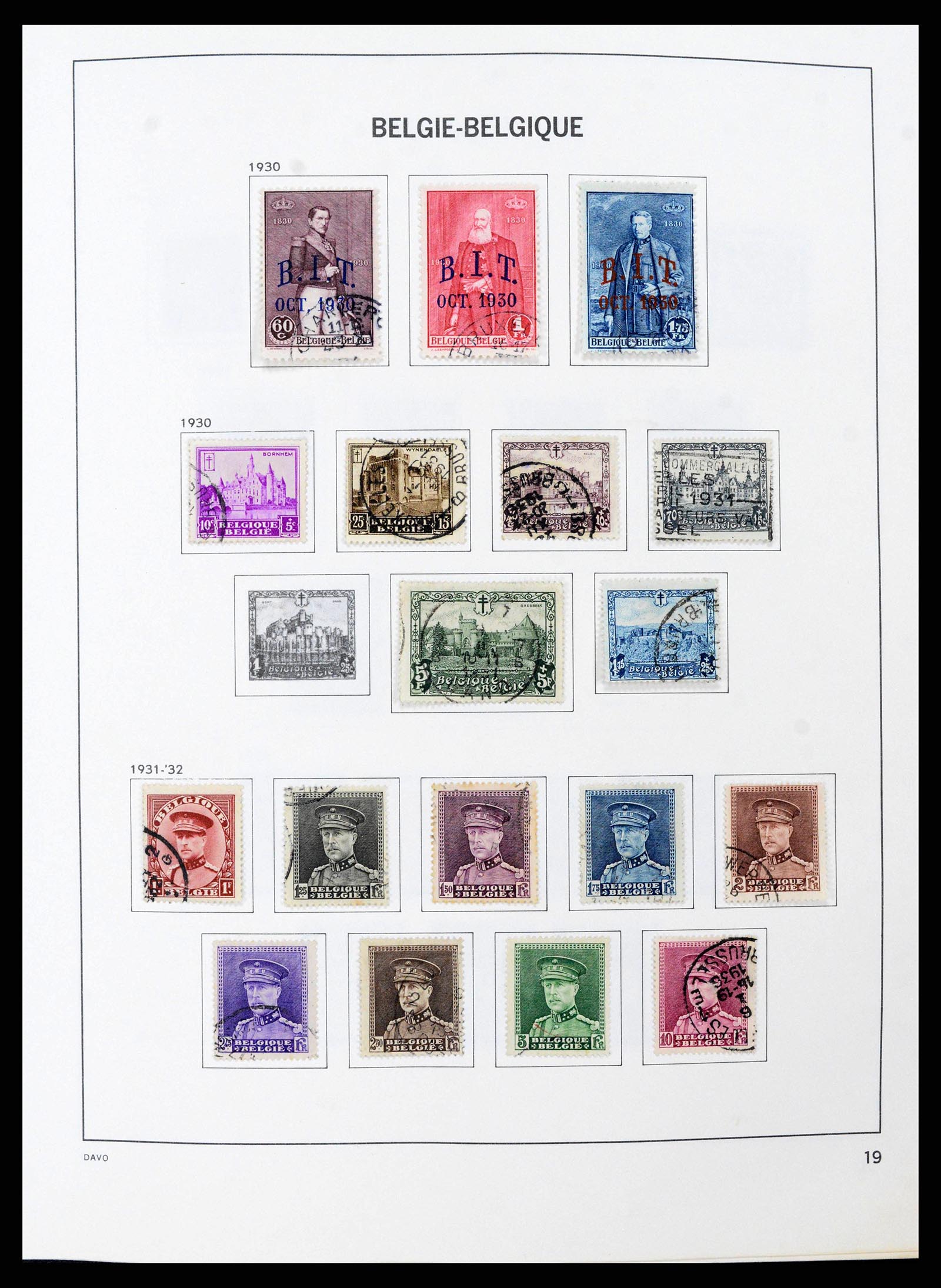 38663 0019 - Stamp collection 38663 Belgium 1849-2013.