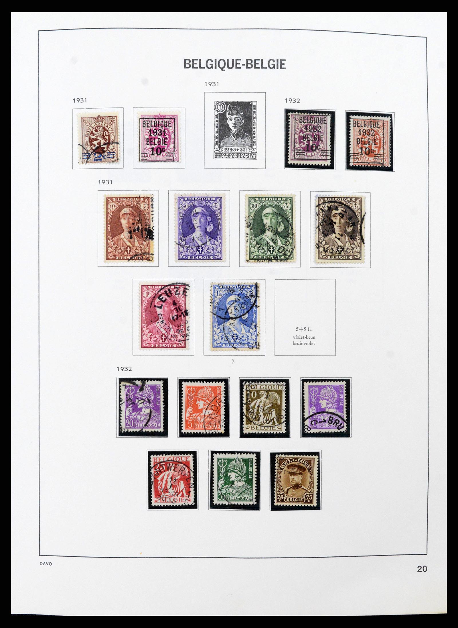 38663 0020 - Stamp collection 38663 Belgium 1849-2013.