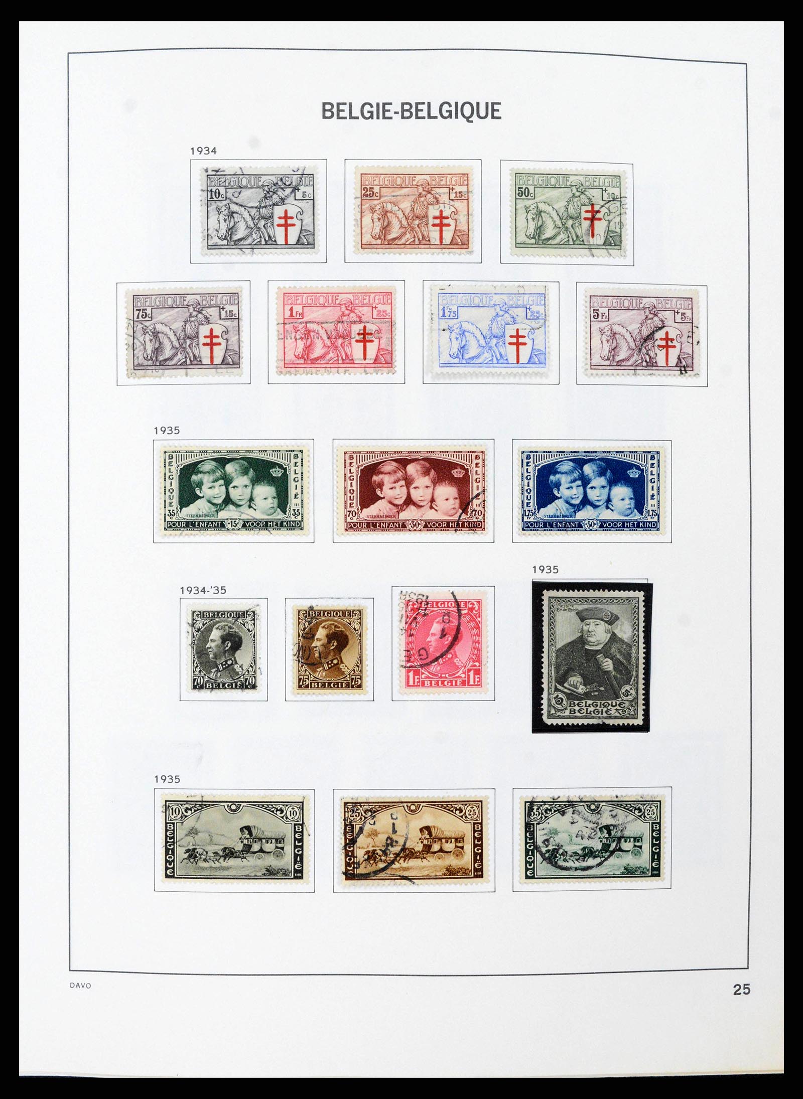 38663 0025 - Postzegelverzameling 38663 België 1849-2013.