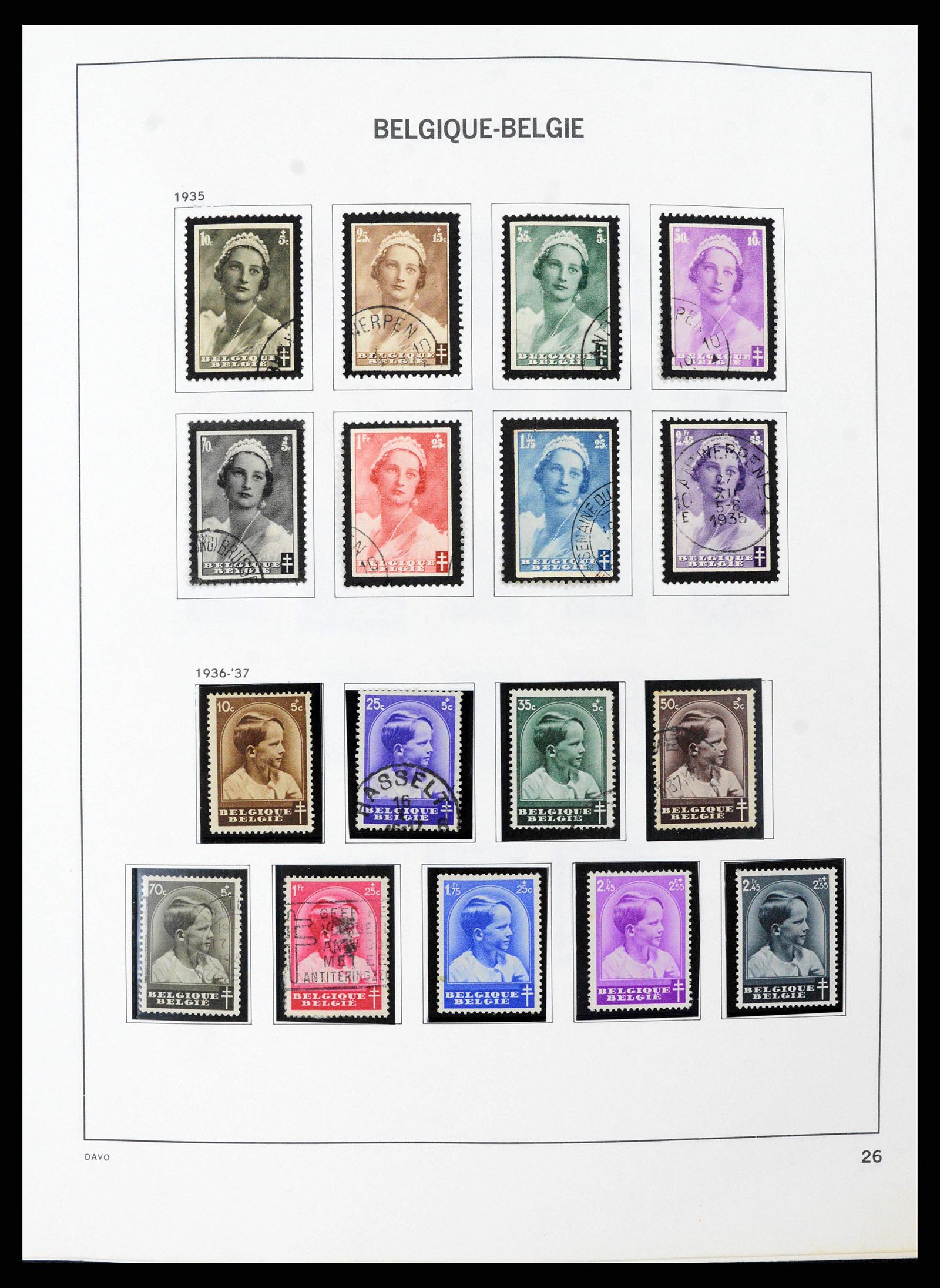 38663 0026 - Stamp collection 38663 Belgium 1849-2013.