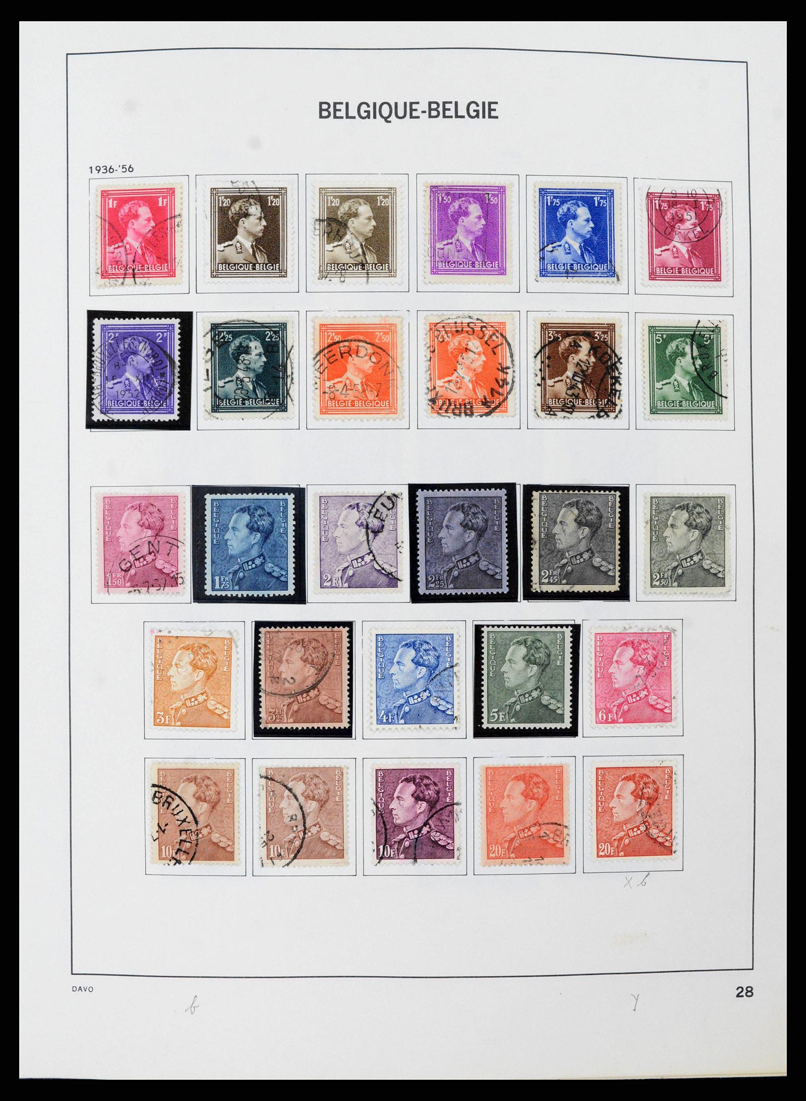 38663 0028 - Postzegelverzameling 38663 België 1849-2013.