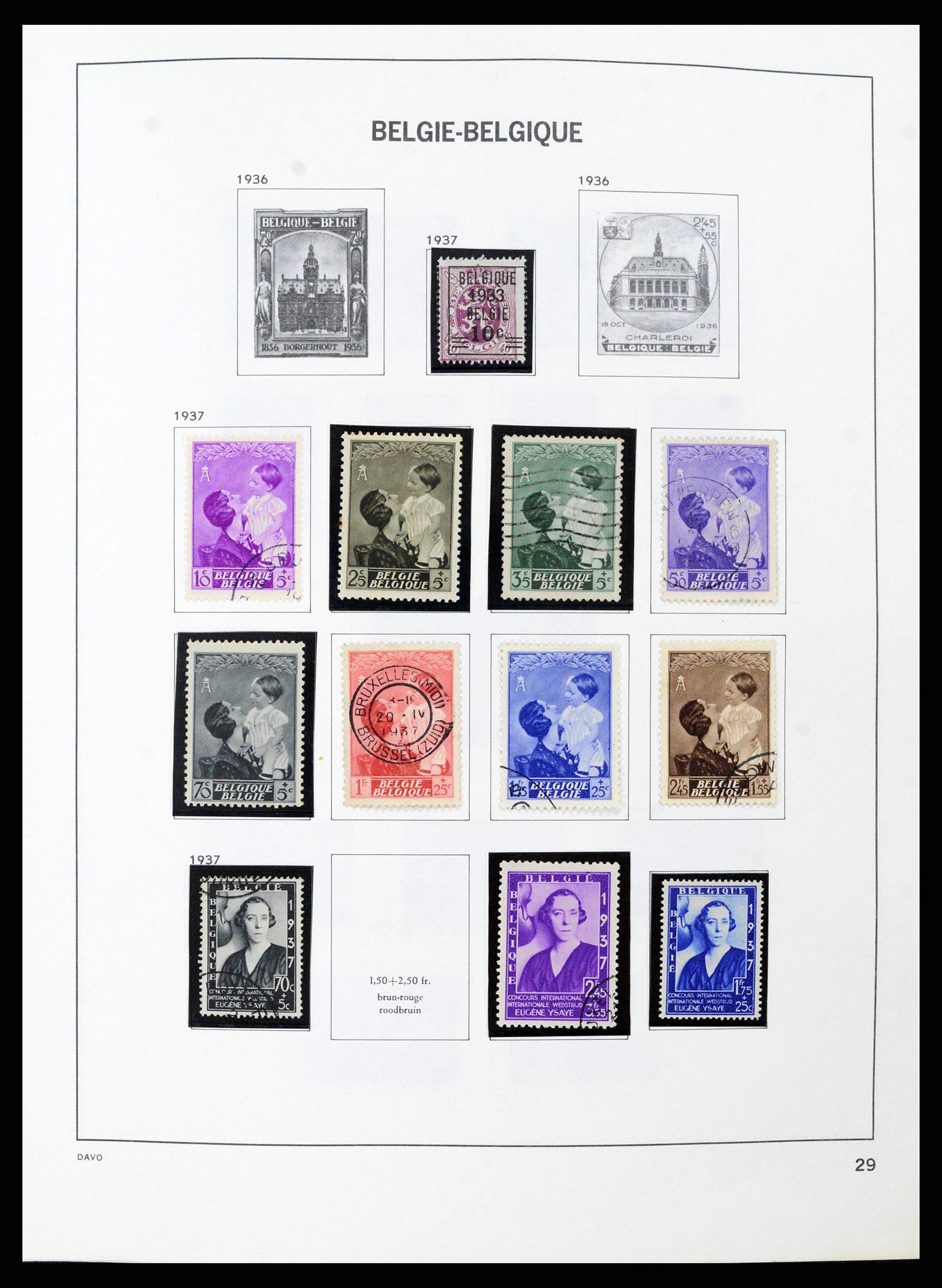 38663 0029 - Stamp collection 38663 Belgium 1849-2013.