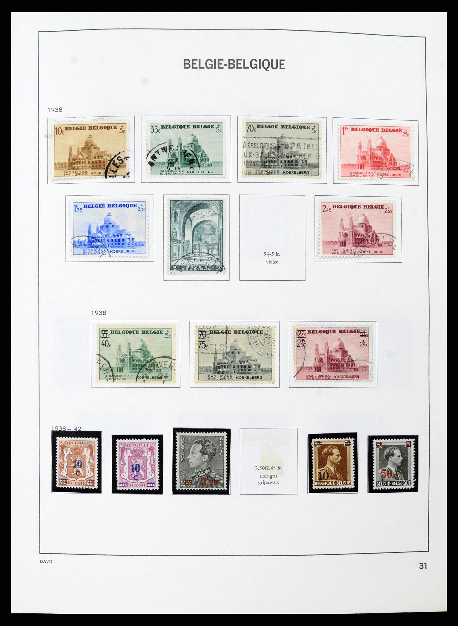 38663 0031 - Postzegelverzameling 38663 België 1849-2013.