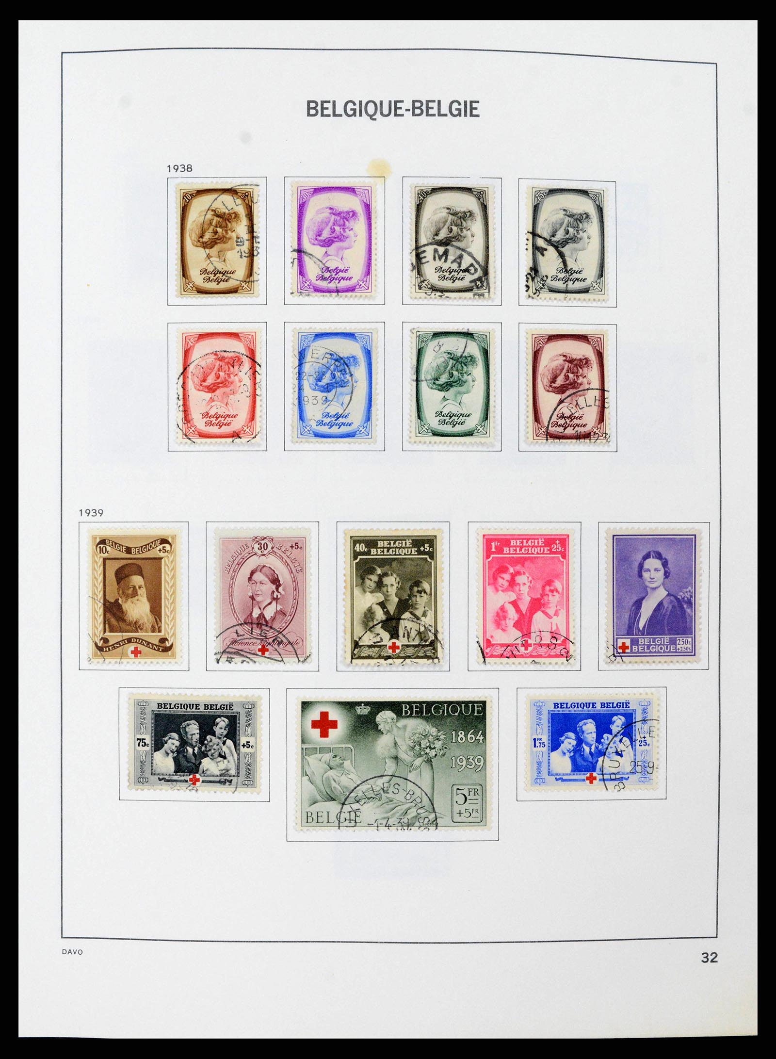 38663 0032 - Stamp collection 38663 Belgium 1849-2013.