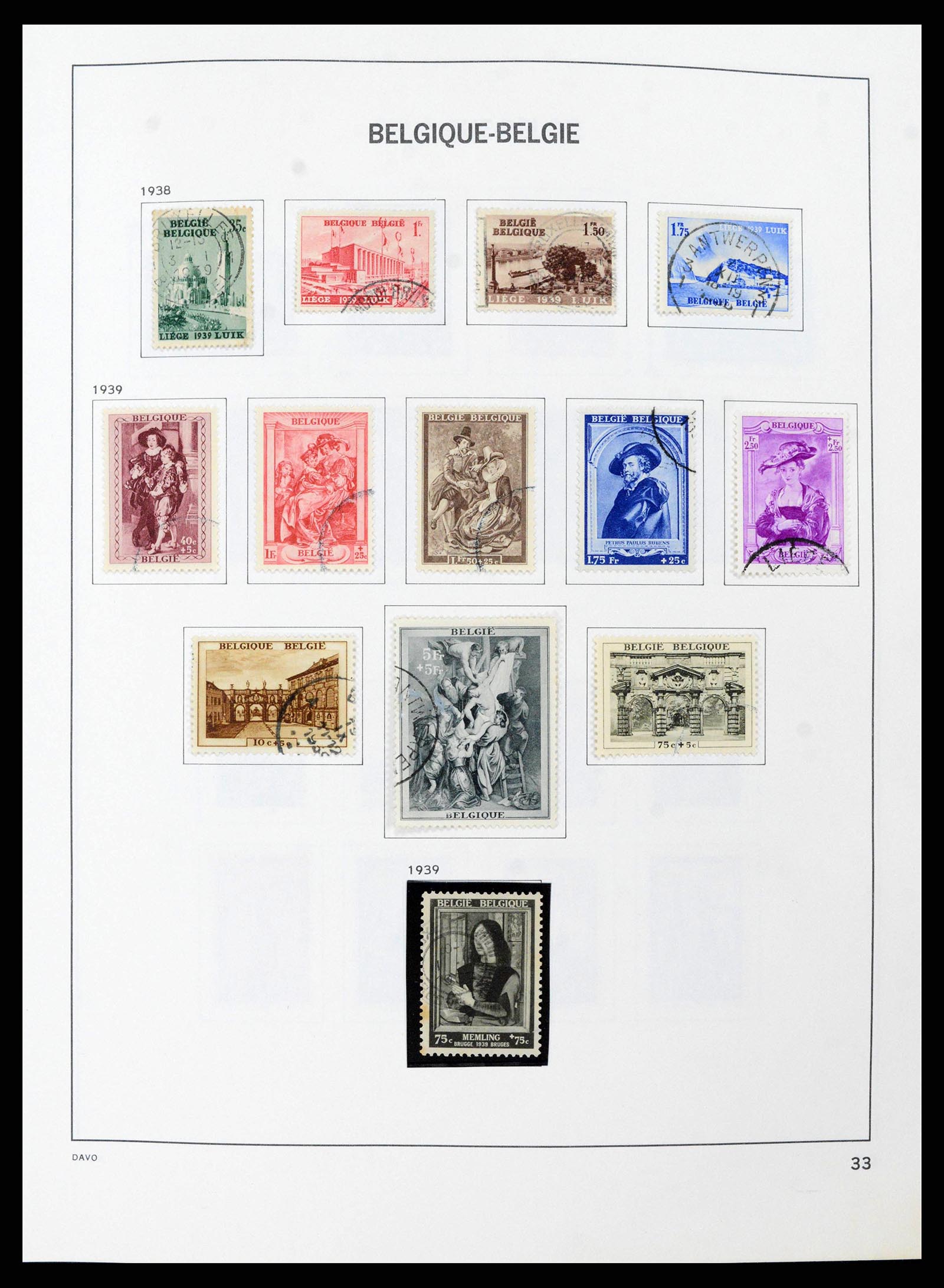 38663 0033 - Postzegelverzameling 38663 België 1849-2013.