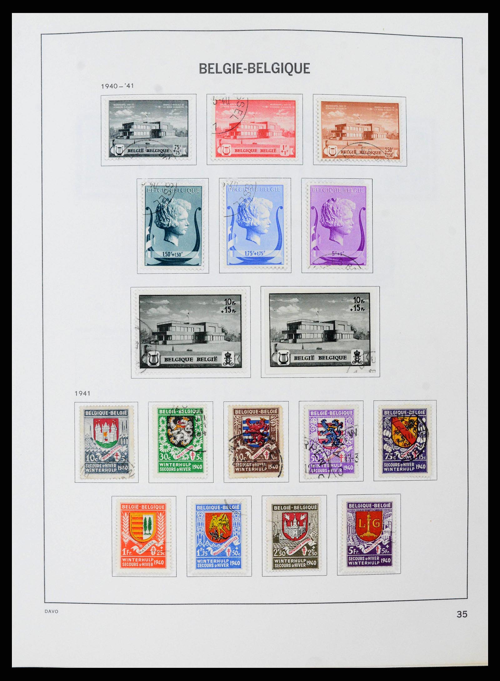 38663 0035 - Stamp collection 38663 Belgium 1849-2013.