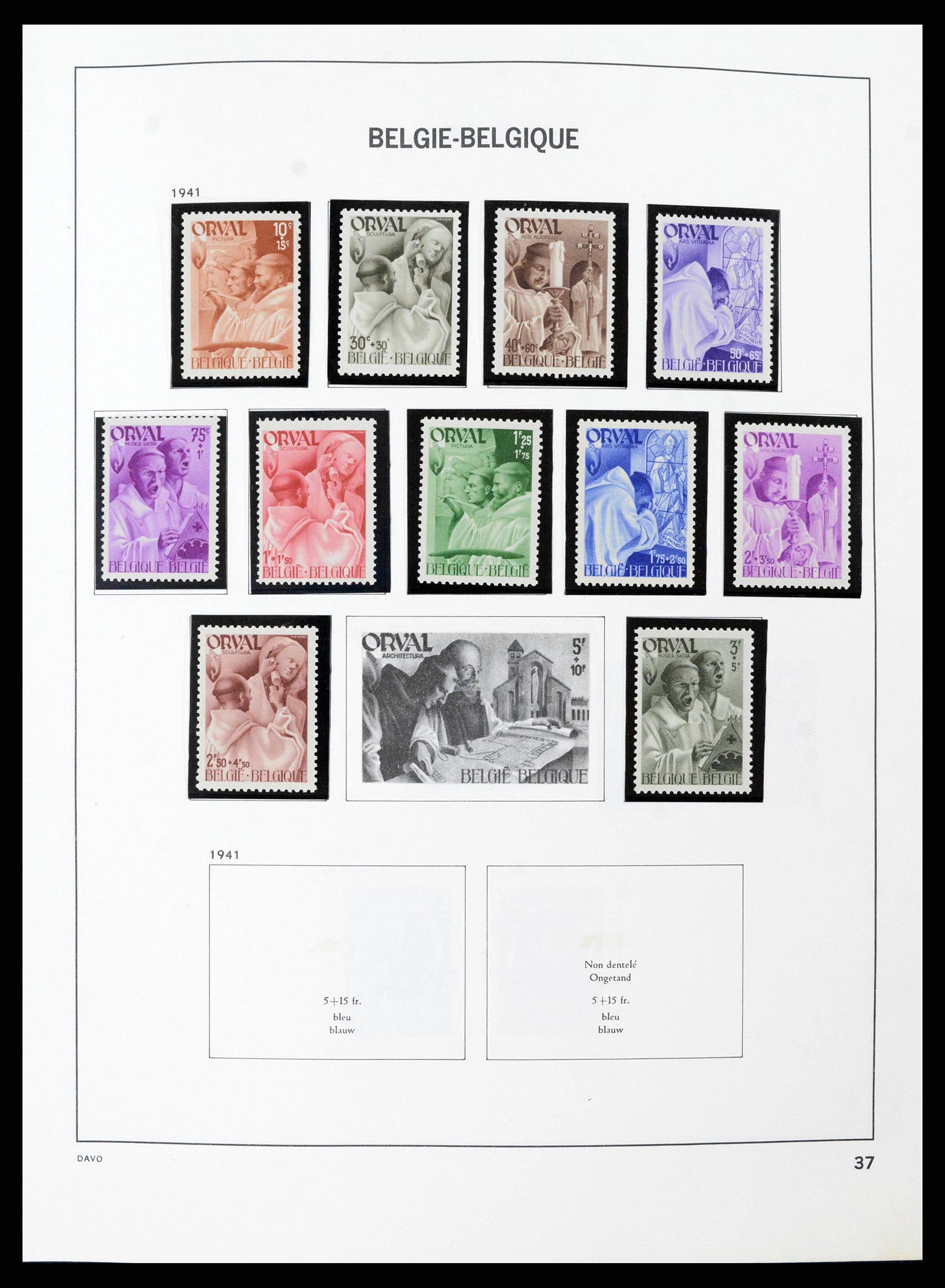 38663 0037 - Stamp collection 38663 Belgium 1849-2013.
