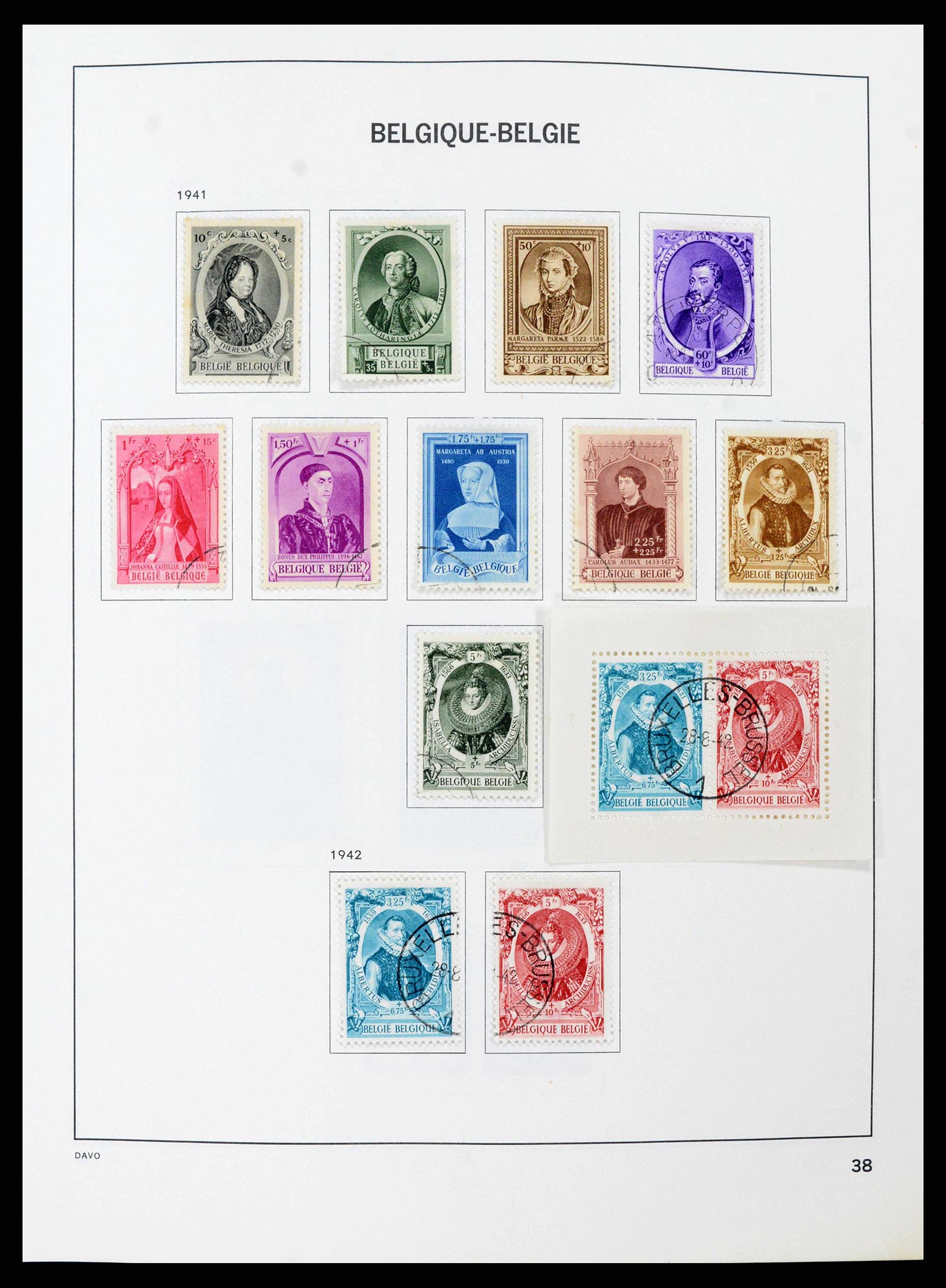38663 0038 - Stamp collection 38663 Belgium 1849-2013.